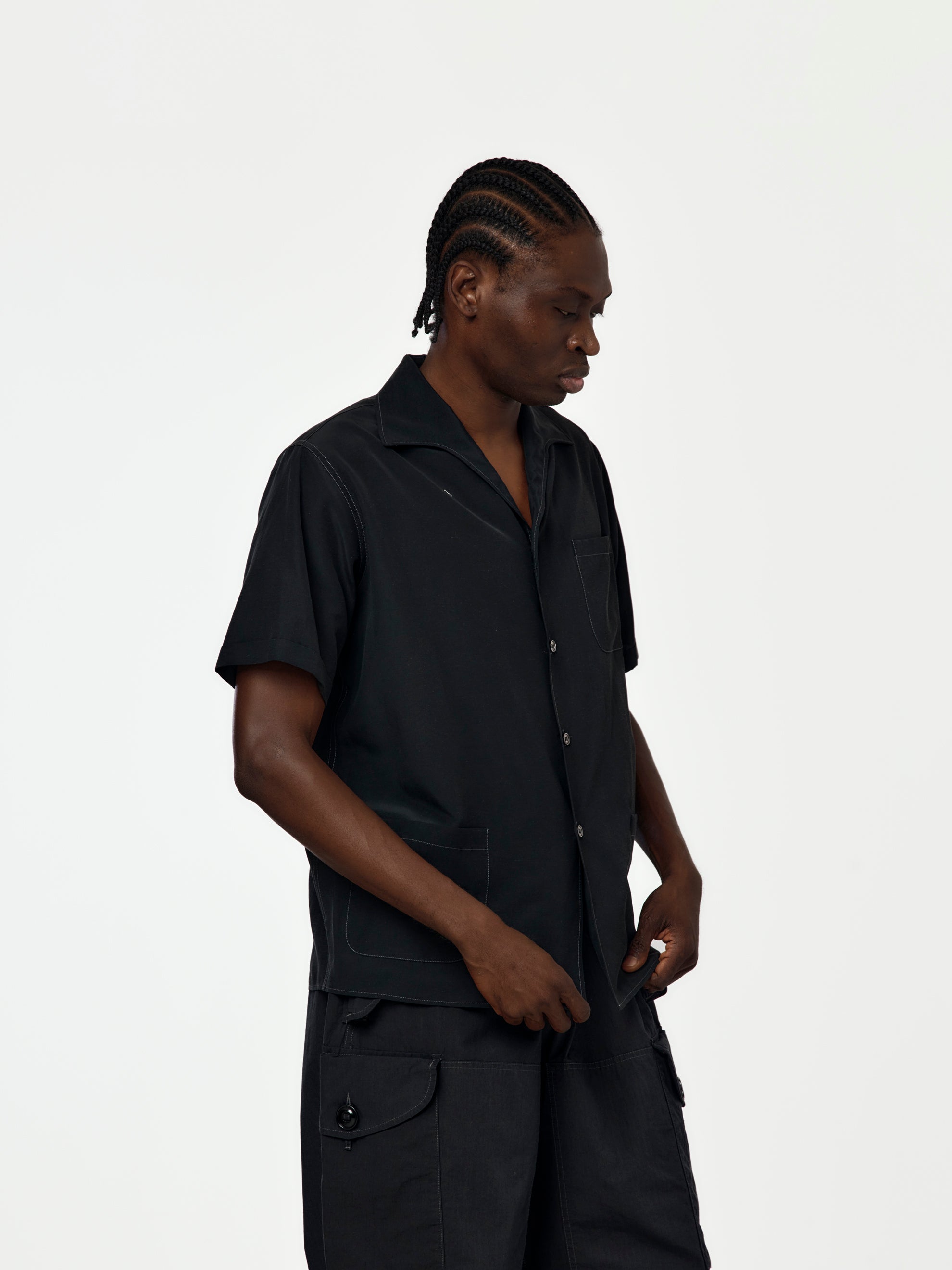 Maison Margiela Short-Sleeved Shirt (Black) - UNION LOS ANGELES Maison Margiela Short-Sleeved Shirt (Black) - UNION LOS ANGELES