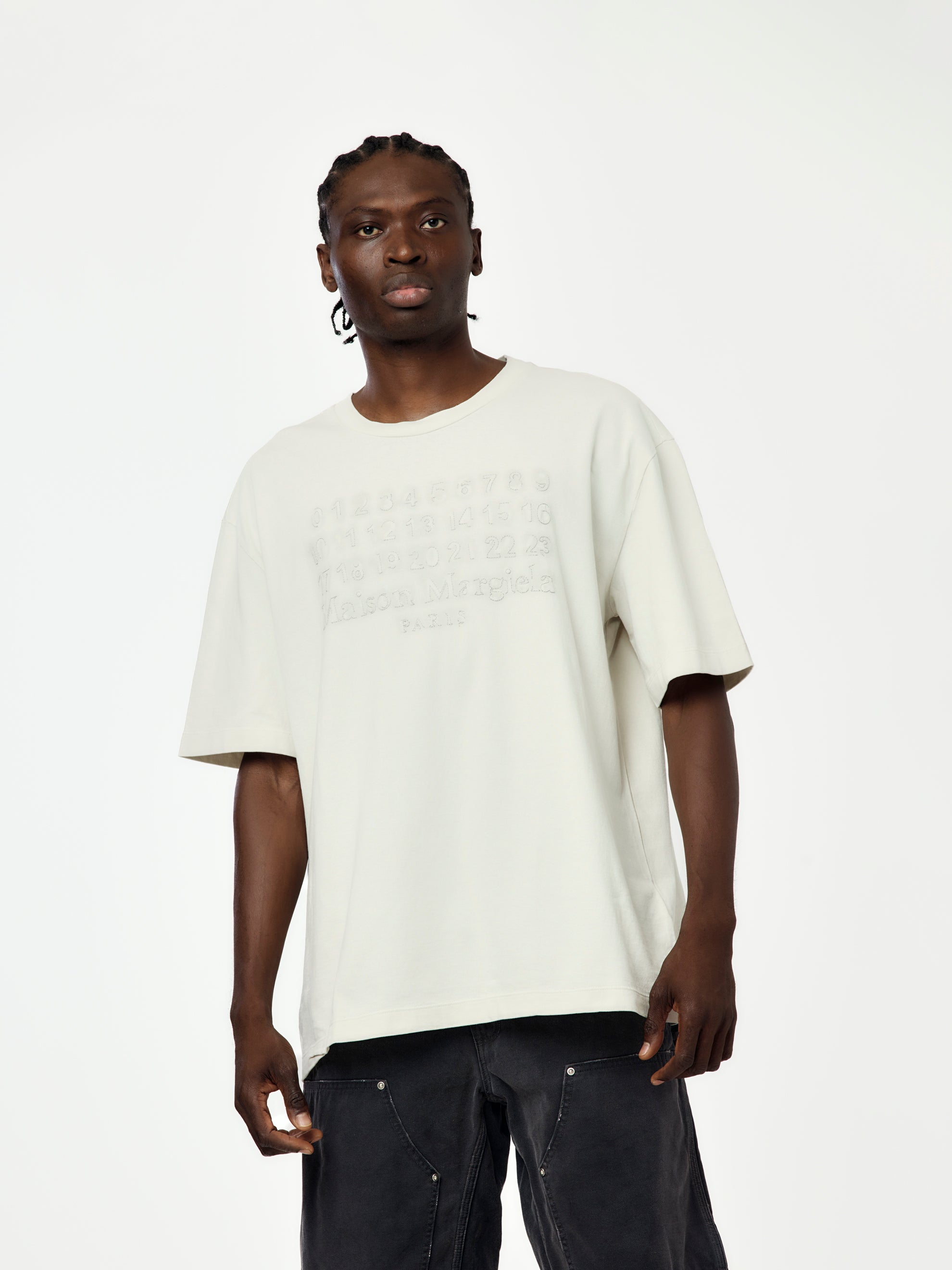 トップス Maison Margiela Heavy Jersey T-Shirt S Maison Margiela Heavy Jersey Tee - Blue – Kith