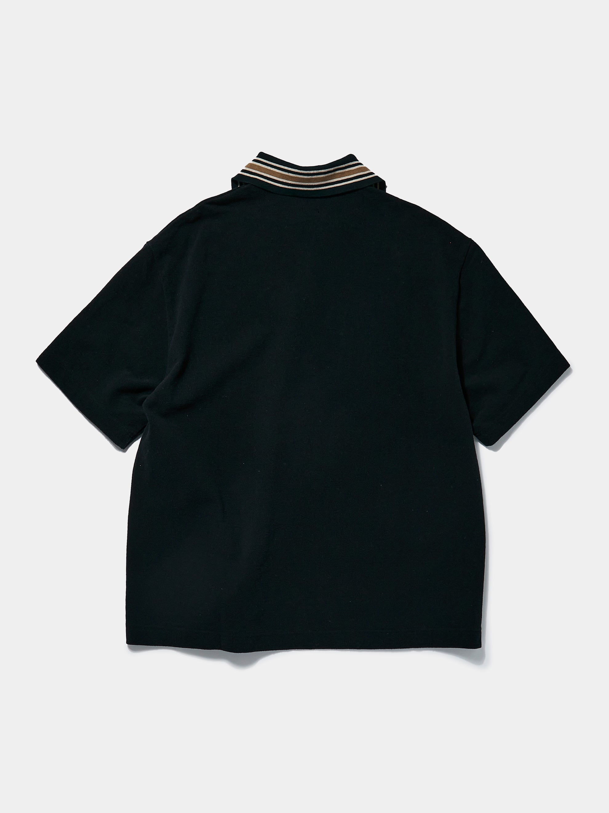 Densed Piquet WRANGLE Collar ZIP-UP PUEBLO Polo
