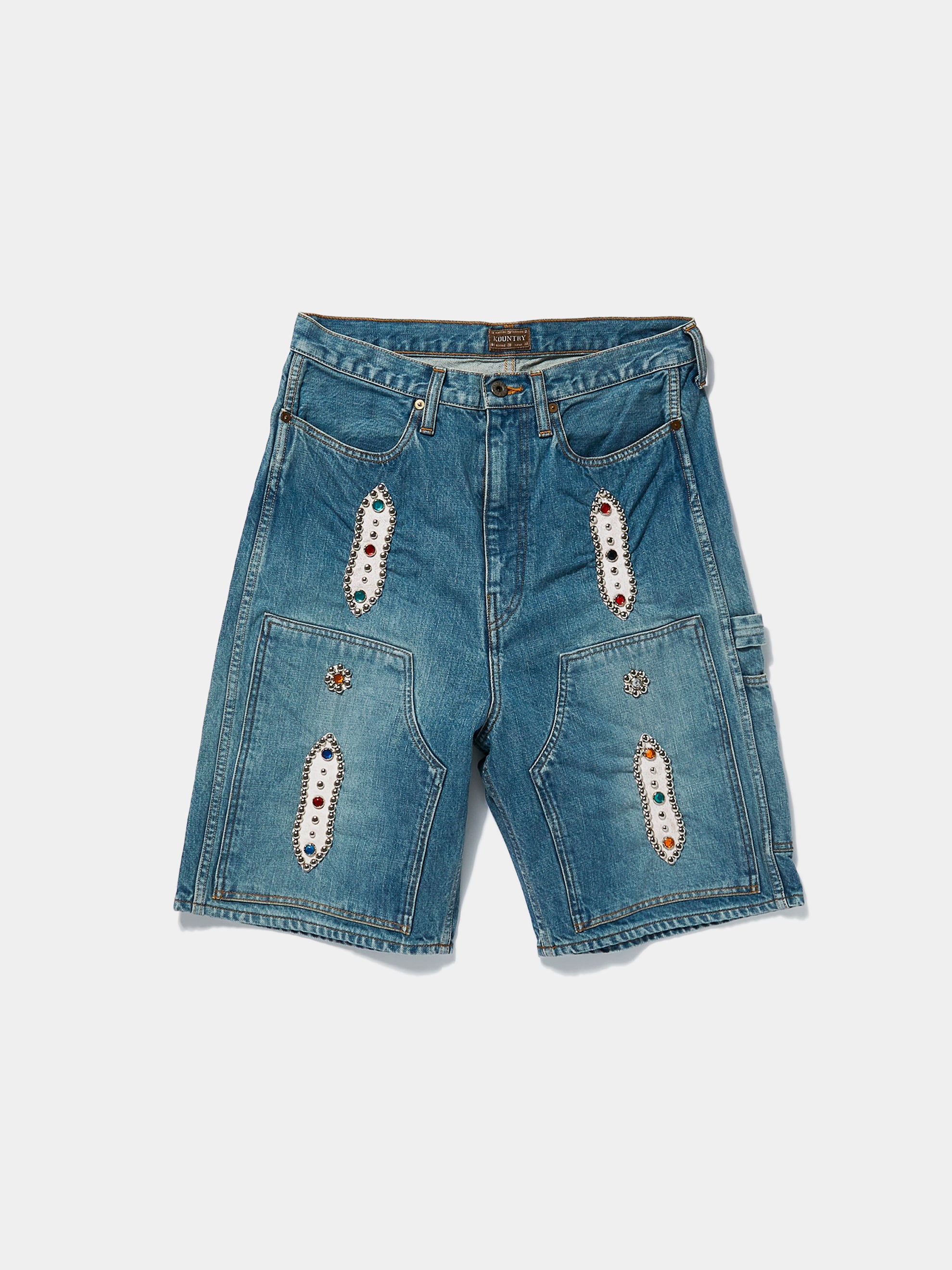 Buy Kapital 14oz Denim Shorts (STUDS Remake) Online at UNION LOS