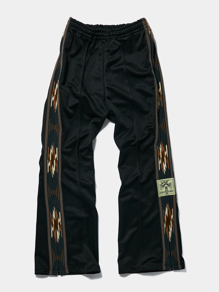 Smooth Jersey KOCHI & ZEPHYR Track Pants (Side Line) (Black)