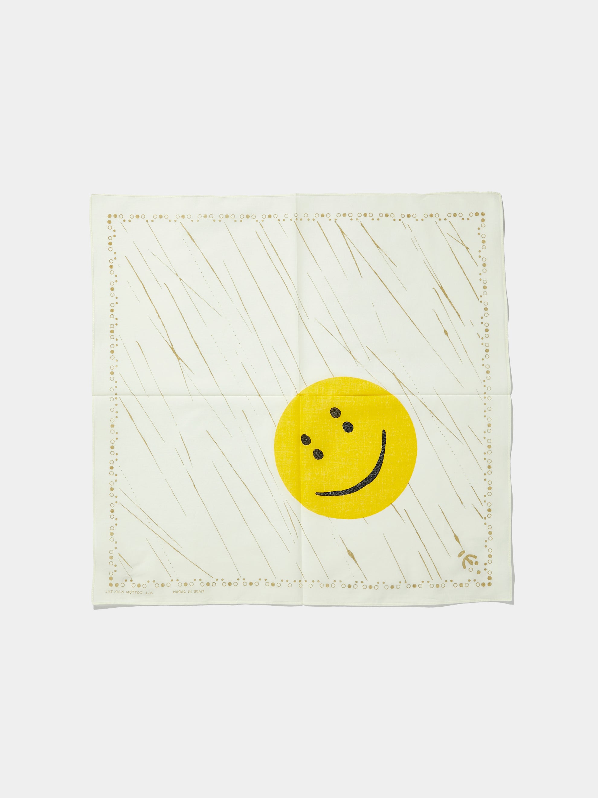 Fastcolor Selvedge Bandanna (RAINBOWY) (White)