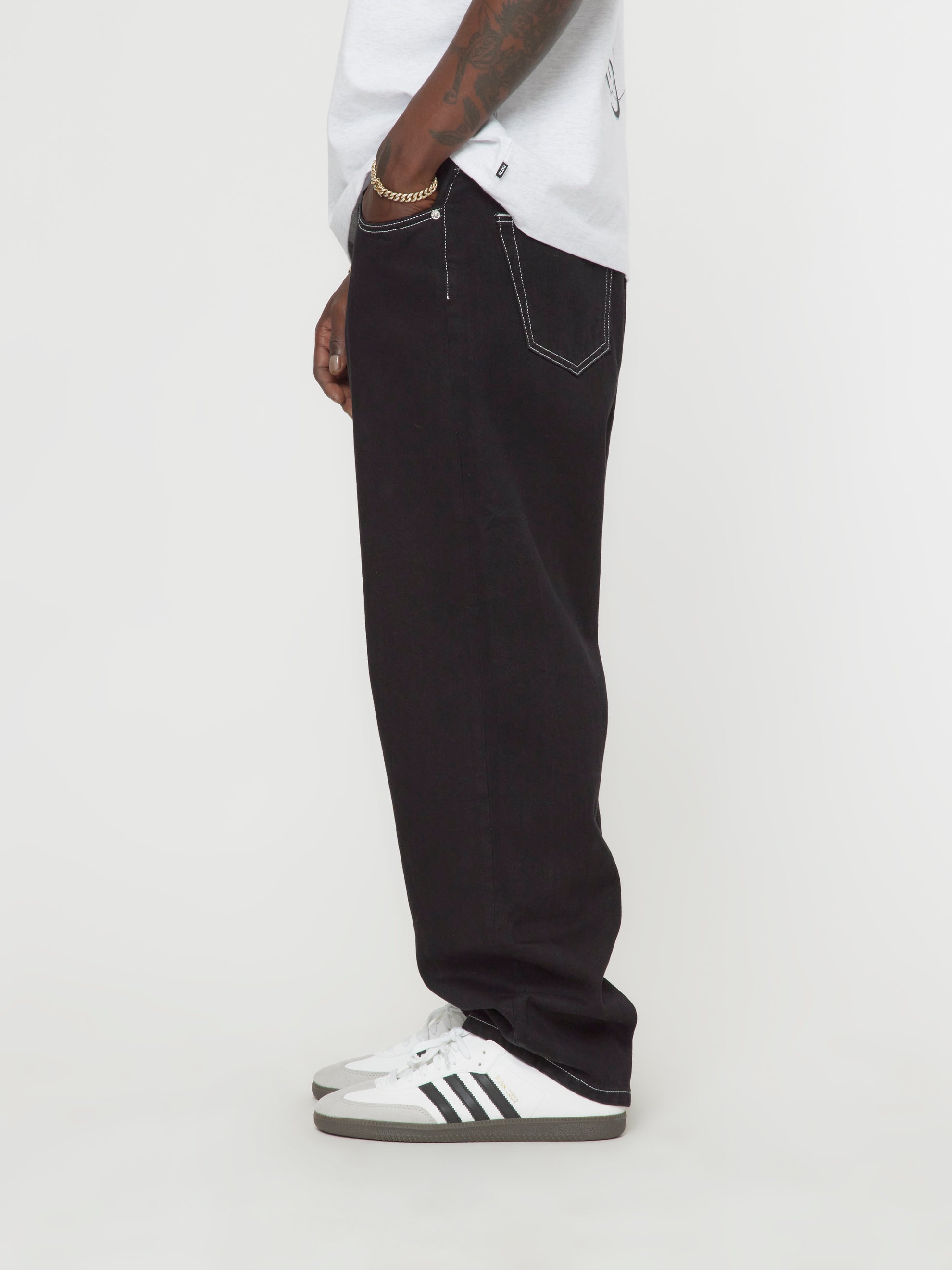 Buy Patta STITCH DENIM PANTS (Black) Online at UNION LOS ANGELES