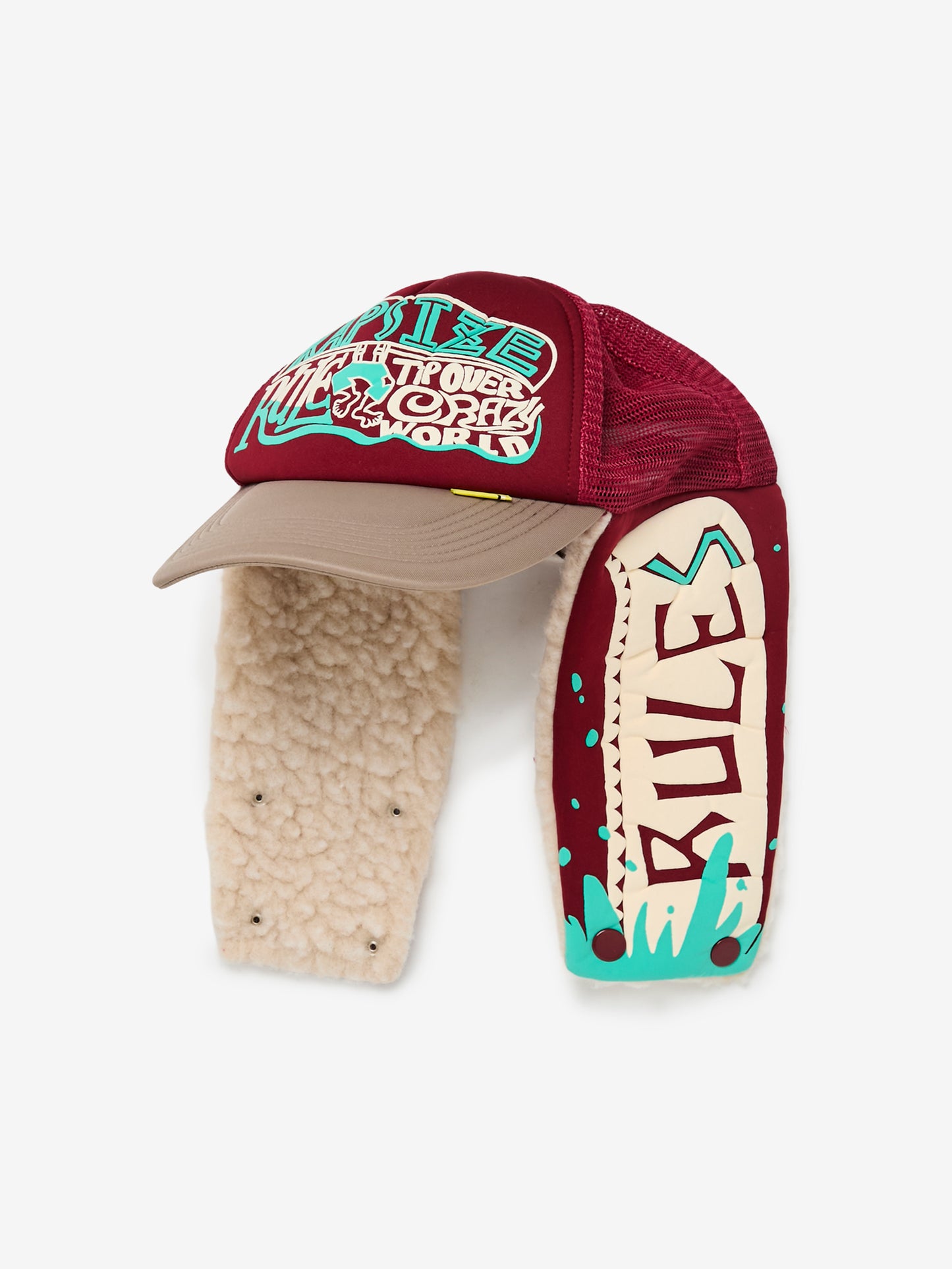 KAPSIZE RULE LUMBER Trucker Cap (Burgandy)