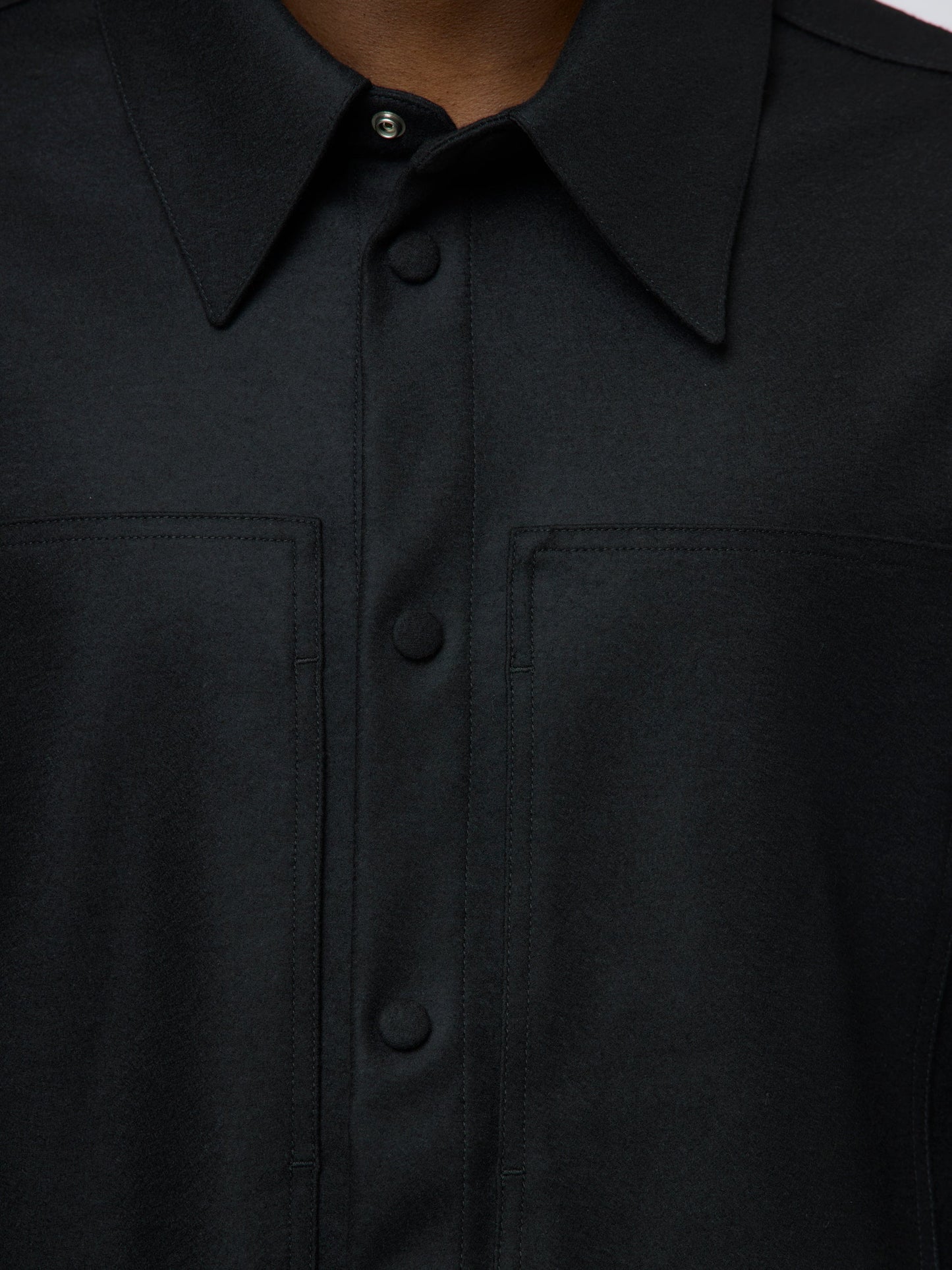 Boxy Over Shirt (Black)