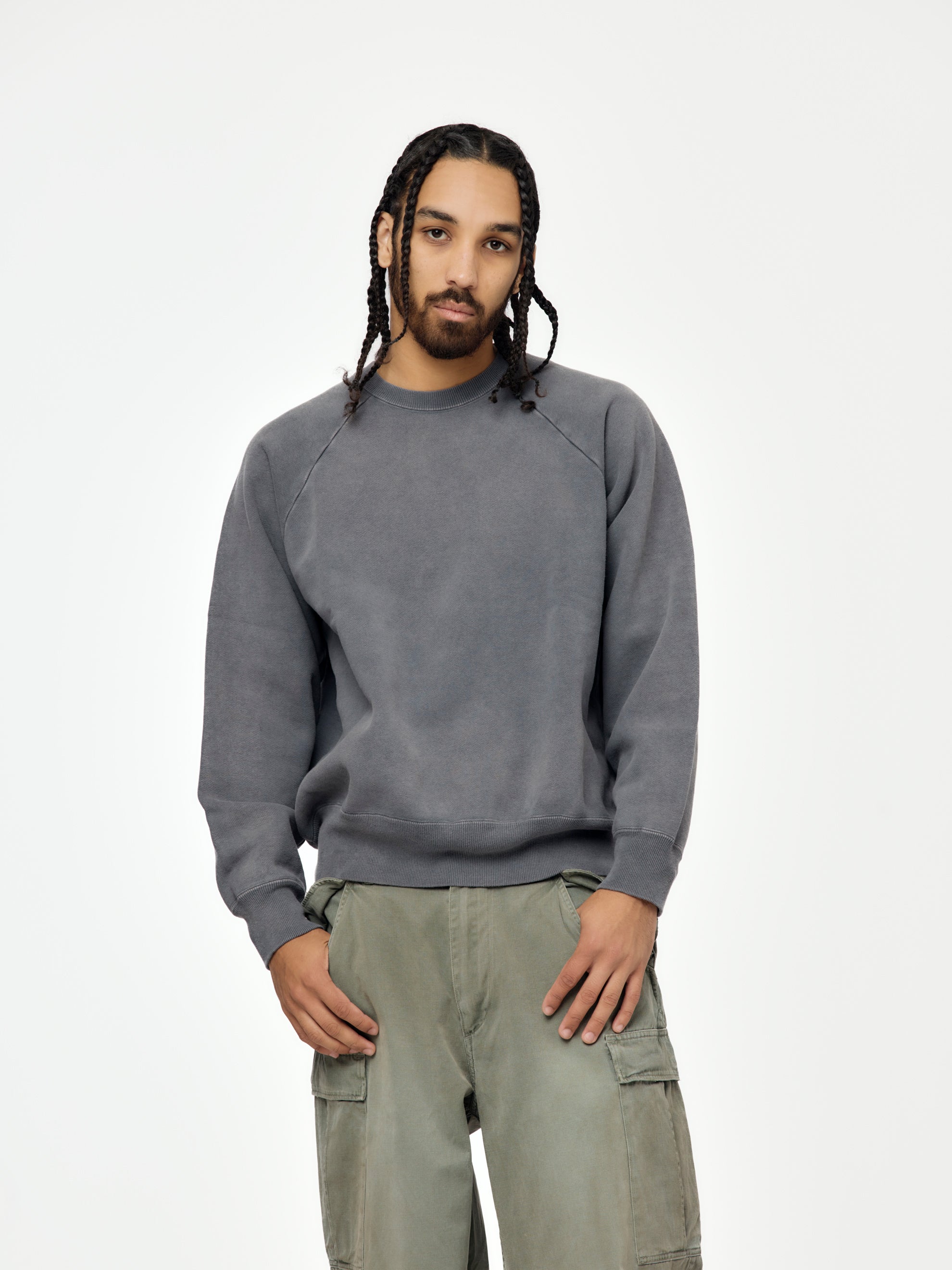 トップス A.PRESSE Vintage Sweatshirt Ash Grey 2 A.PRESSE Vintage Sweatshirt (Gray) - UNION LOS ANGELES