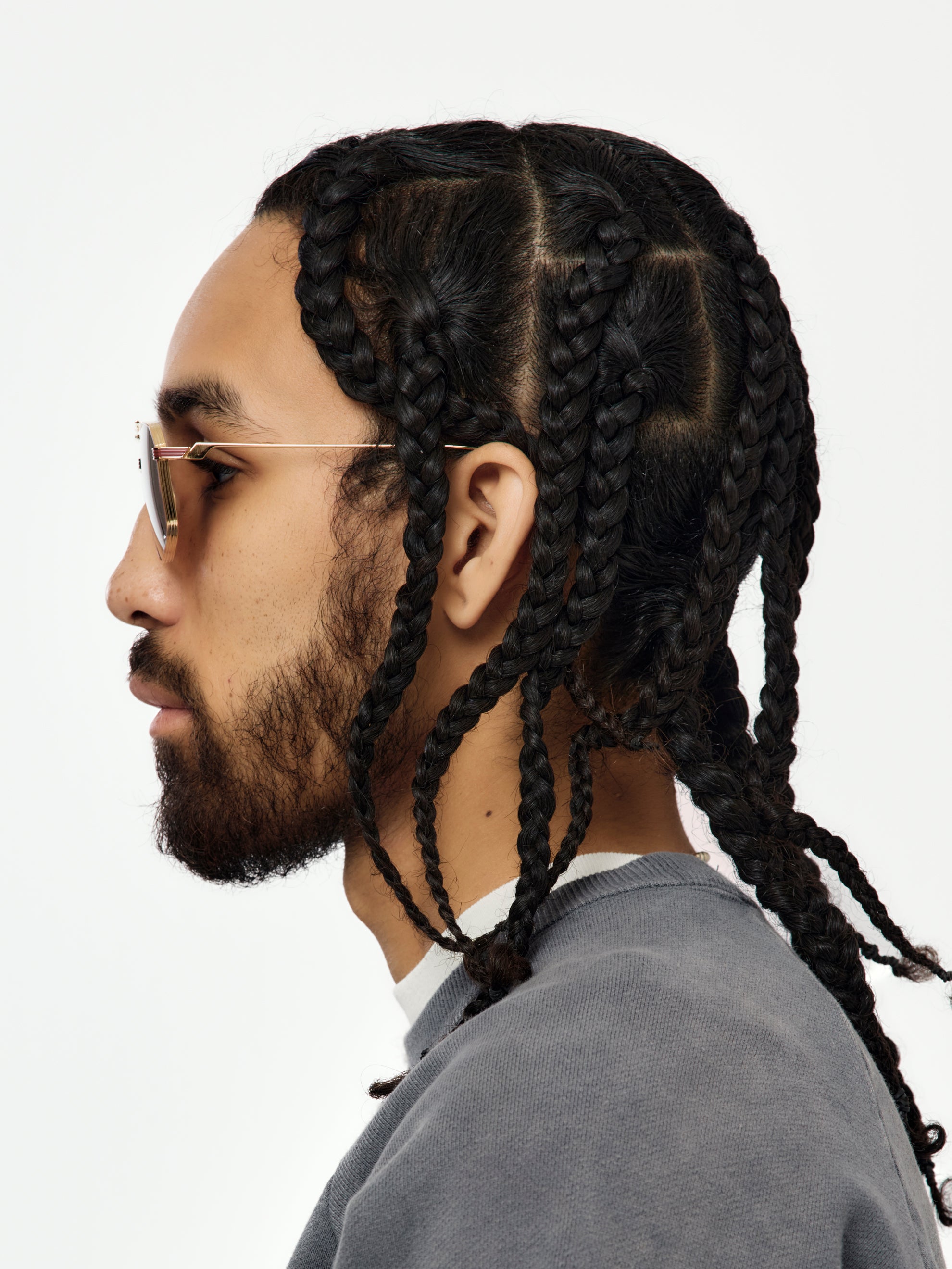 Jacques Marie Mage Jagger, Champagne, Mahogany Gradient CR39