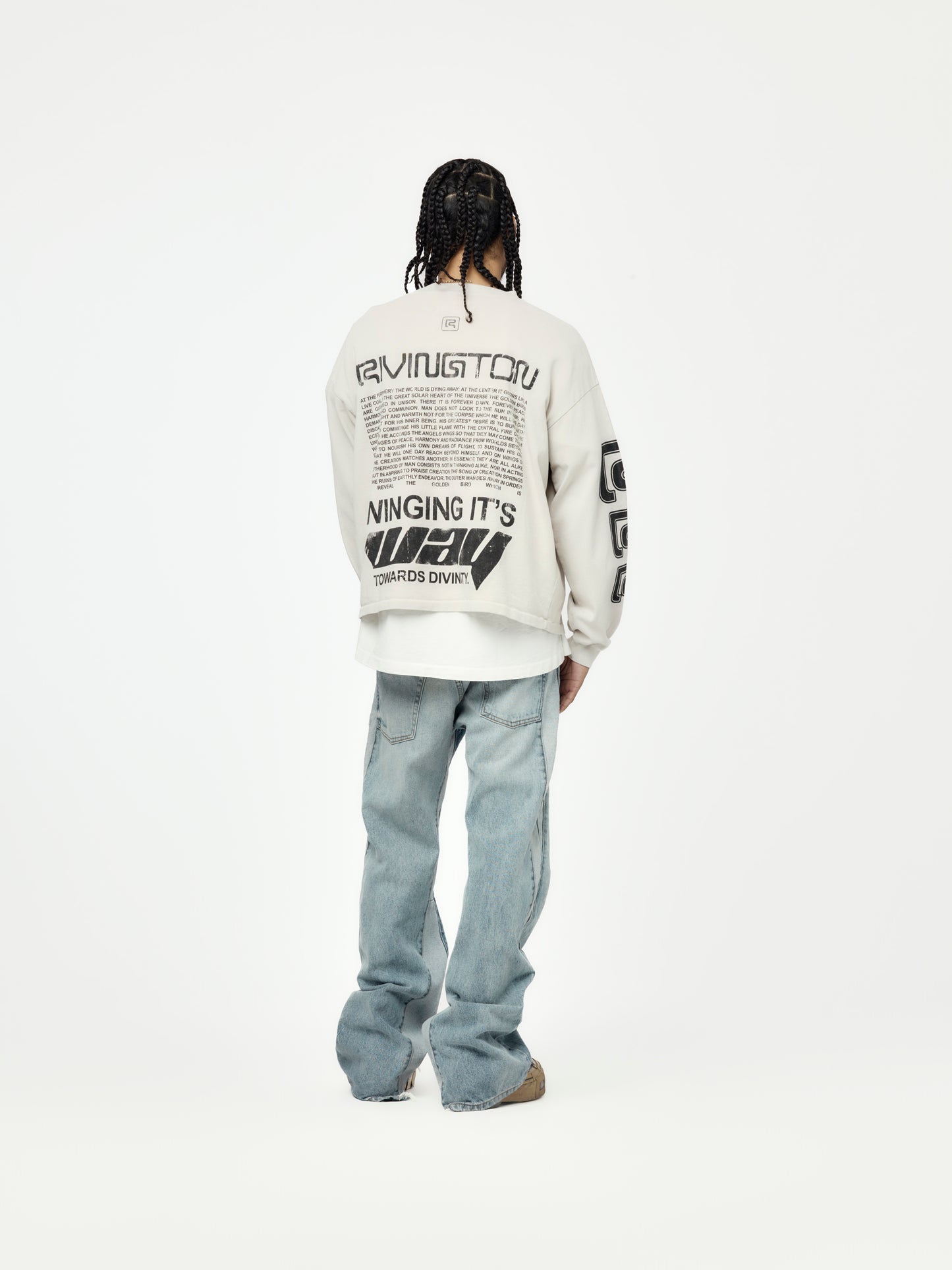 Divinity Paper Garden LS Tee (Light Grey)