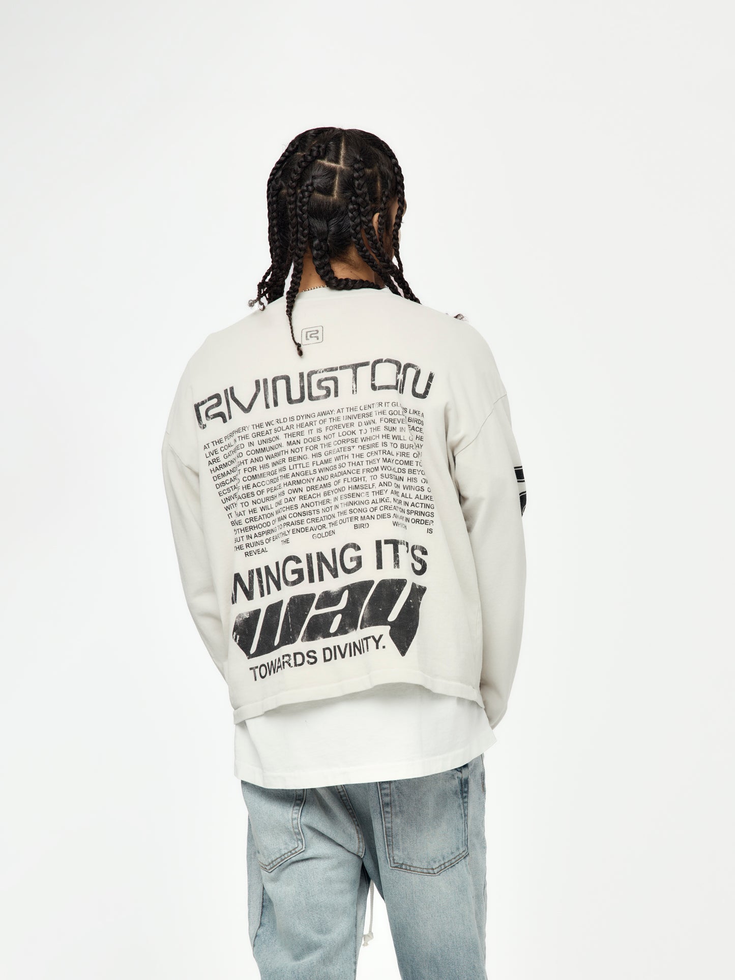 Divinity Paper Garden LS Tee (Light Grey)