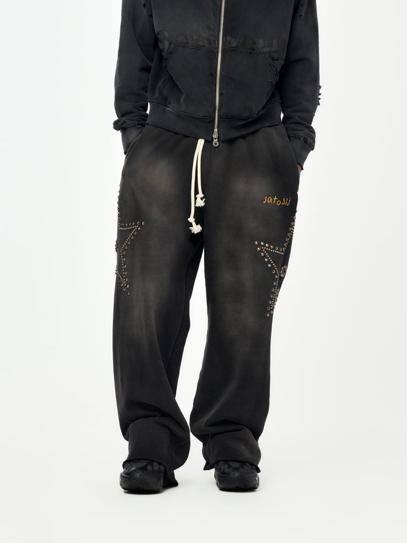 Star Studded Sweatpant (Black)