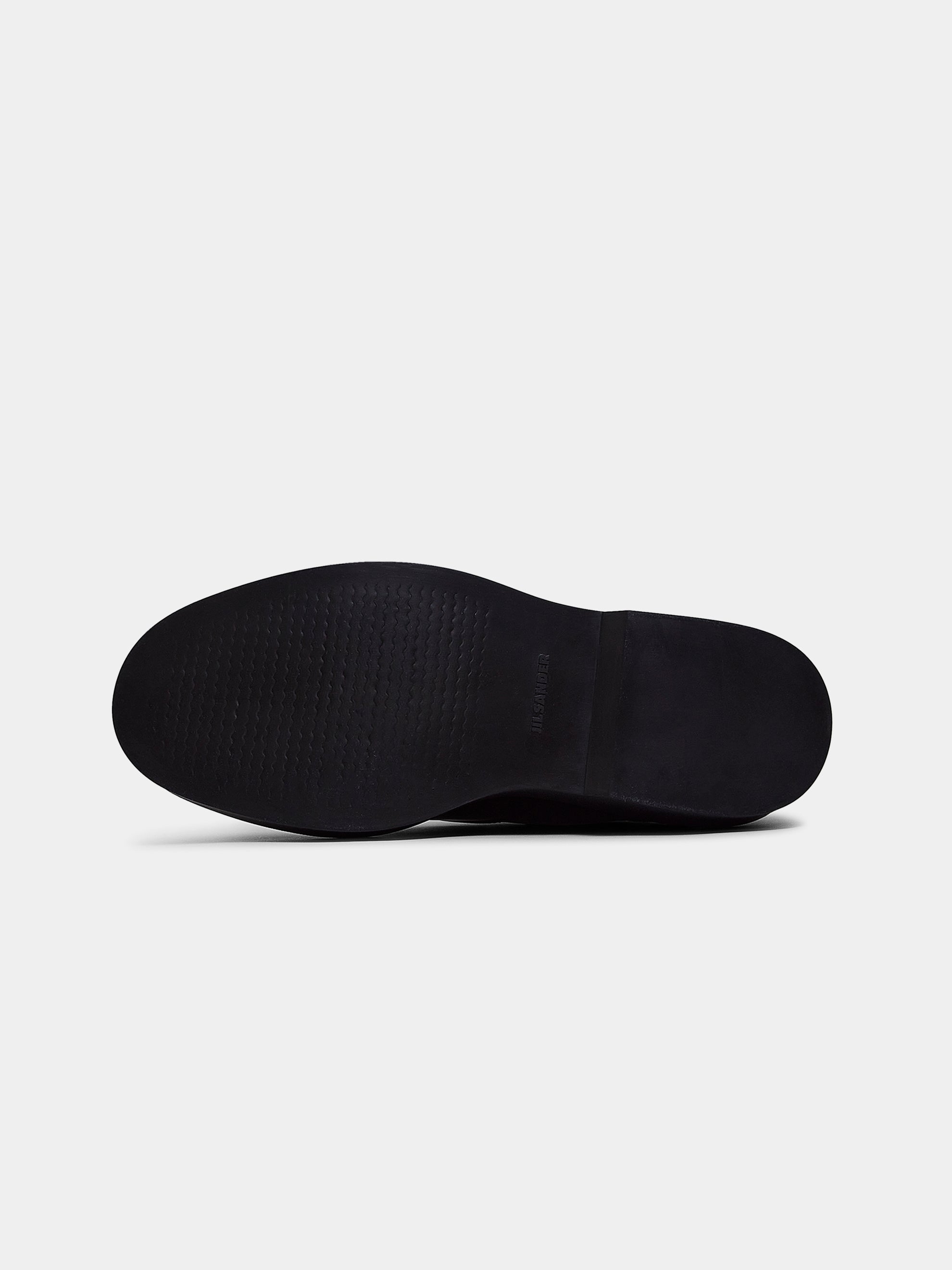 Lace-Up Rubber Sole Shoes (Black)