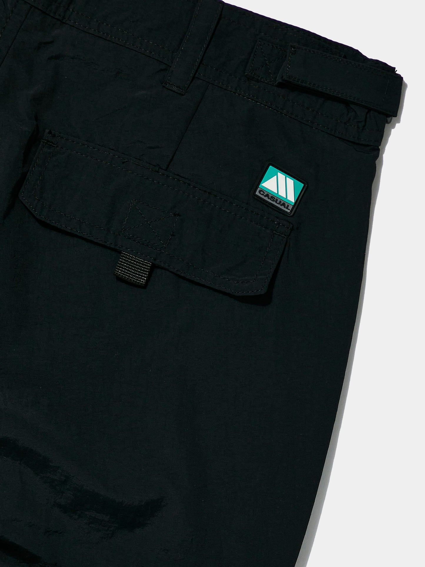 Twist Seam Cargo Trouser (Black)