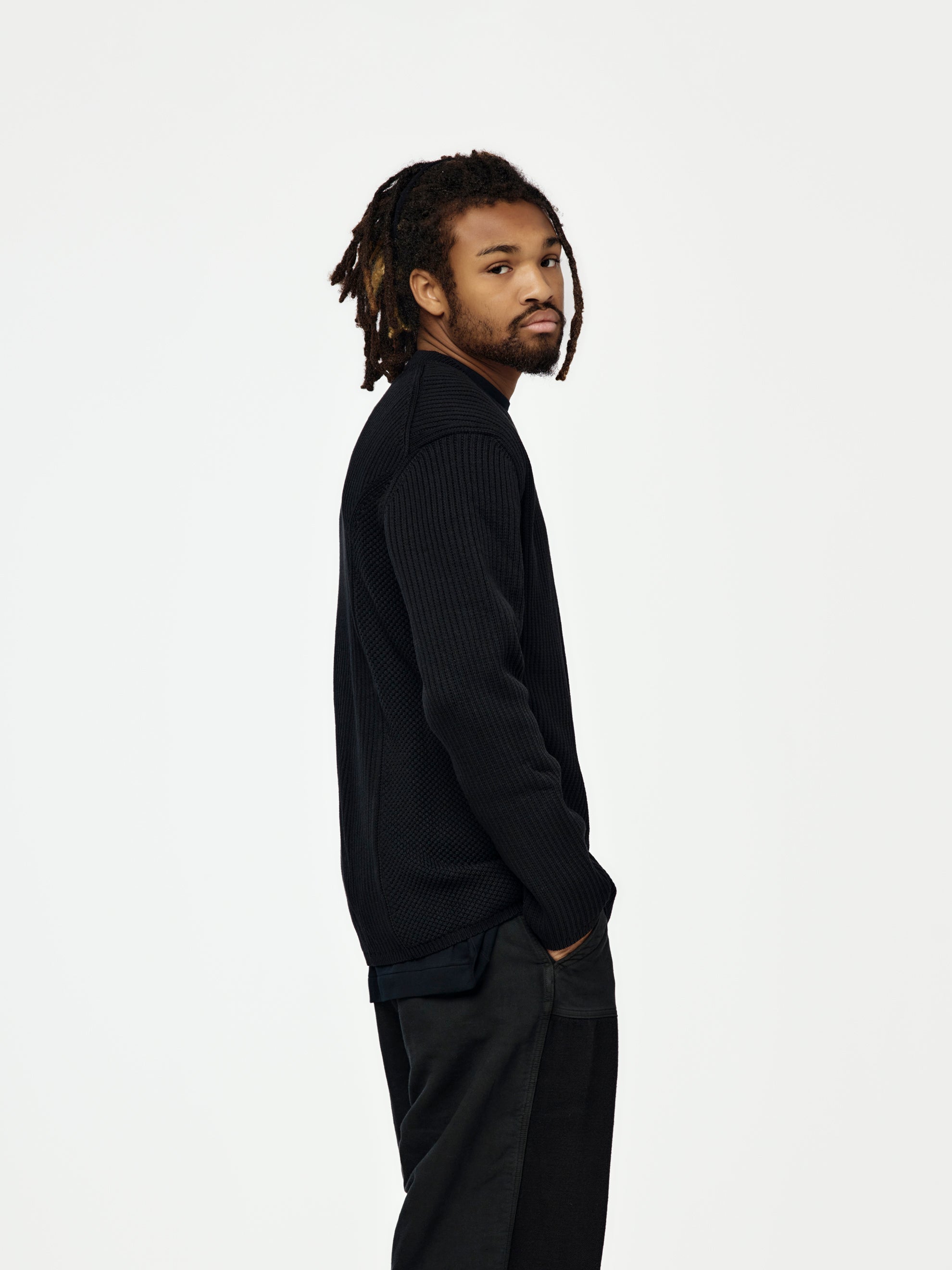 Comme Des Garcons Homme Plus MEN'S SWEATER (BLACK) - UNION LOS ANGELES