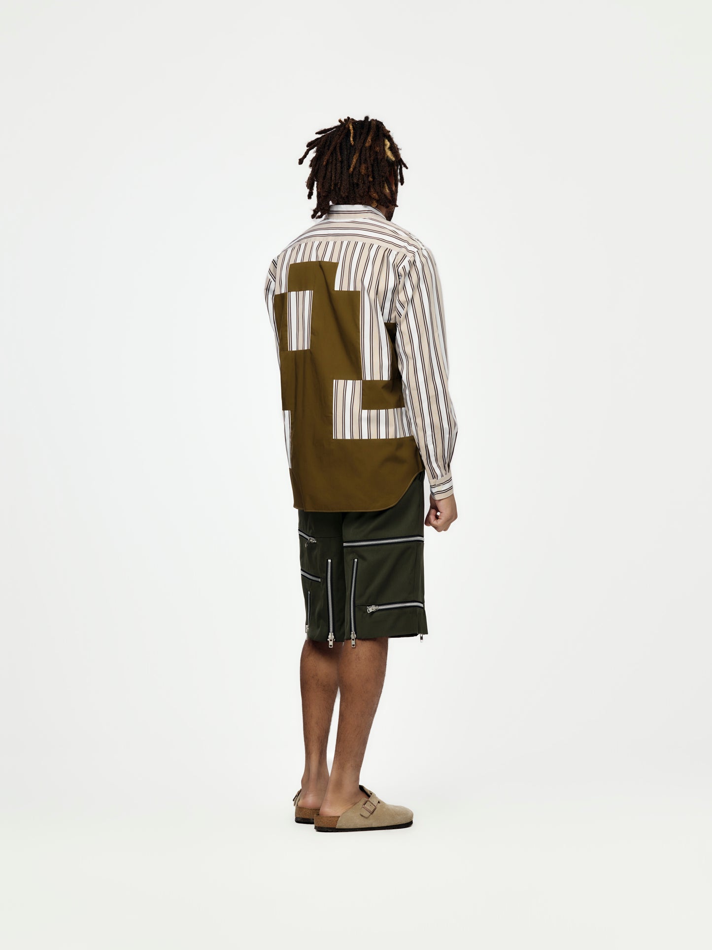 MEN'S SHIRT (WHITE/BROWN/KHAKI)