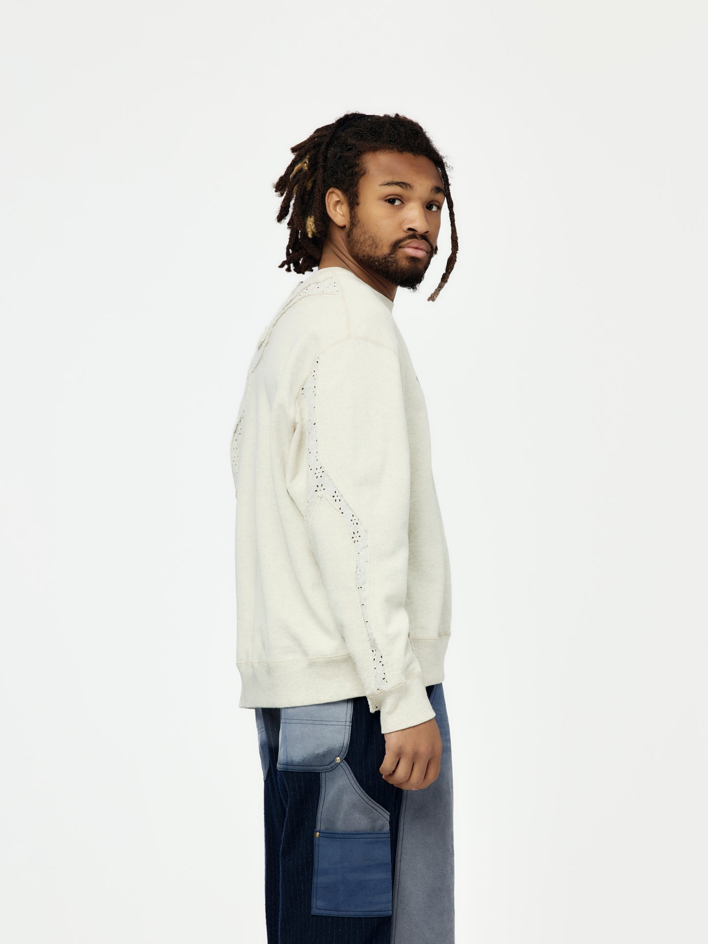 Asymmetric Sweat T-Shirt (Oatmeal)
