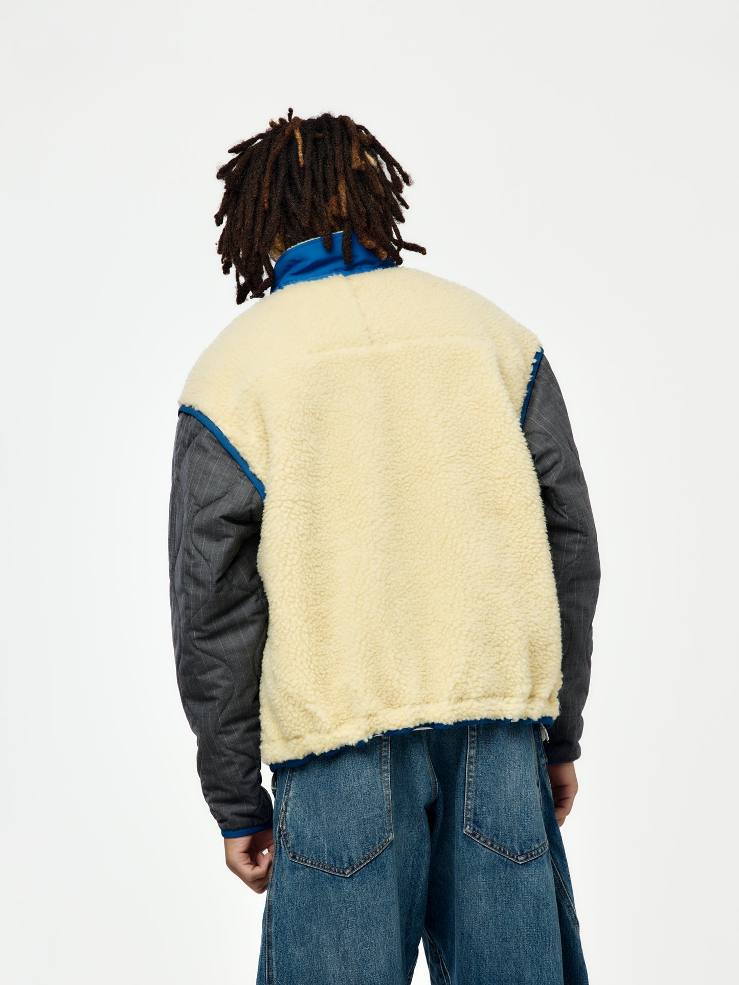 Fleece Texture Jacket (Beige)