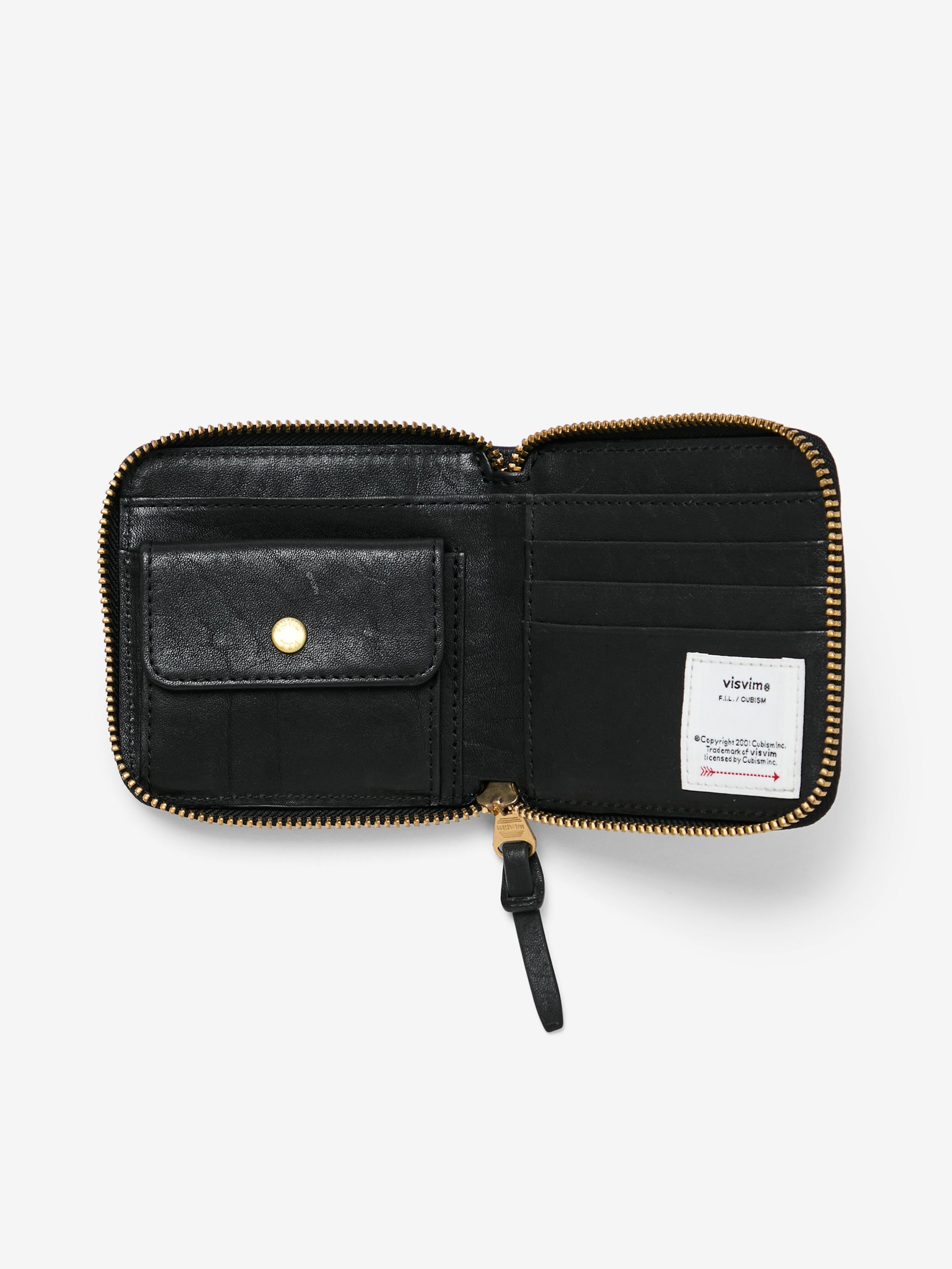 Visvim LEATHER BI-FOLD WALLET (BLACK) - UNION LOS ANGELES