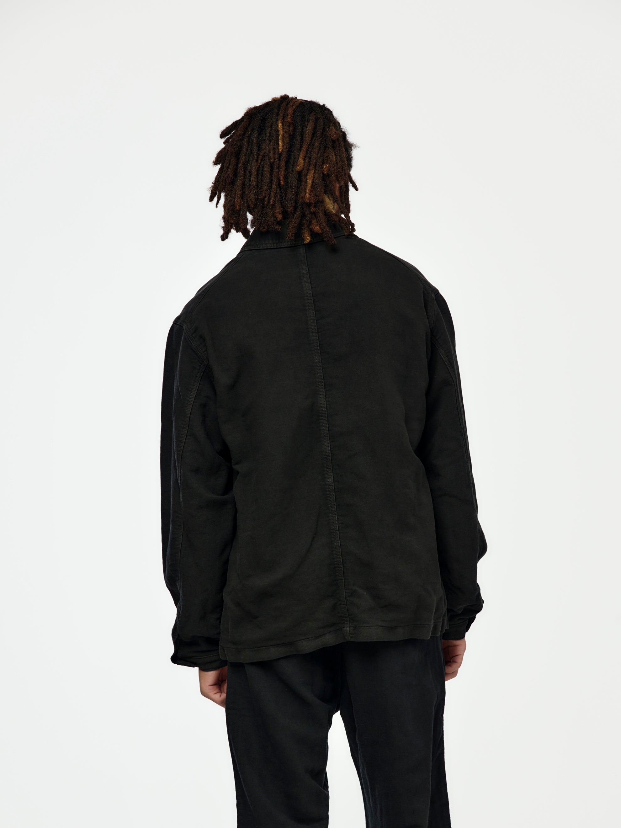 Visvim TRAVAIL COVERALL MOLESKIN (DMGD BLACK) - UNION LOS