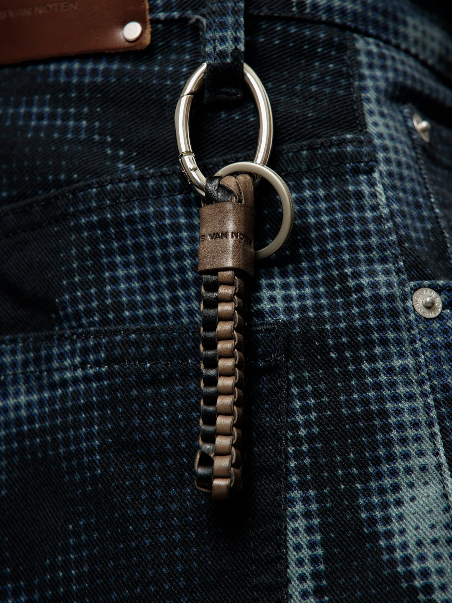 Leather Key Holder (Taupe)