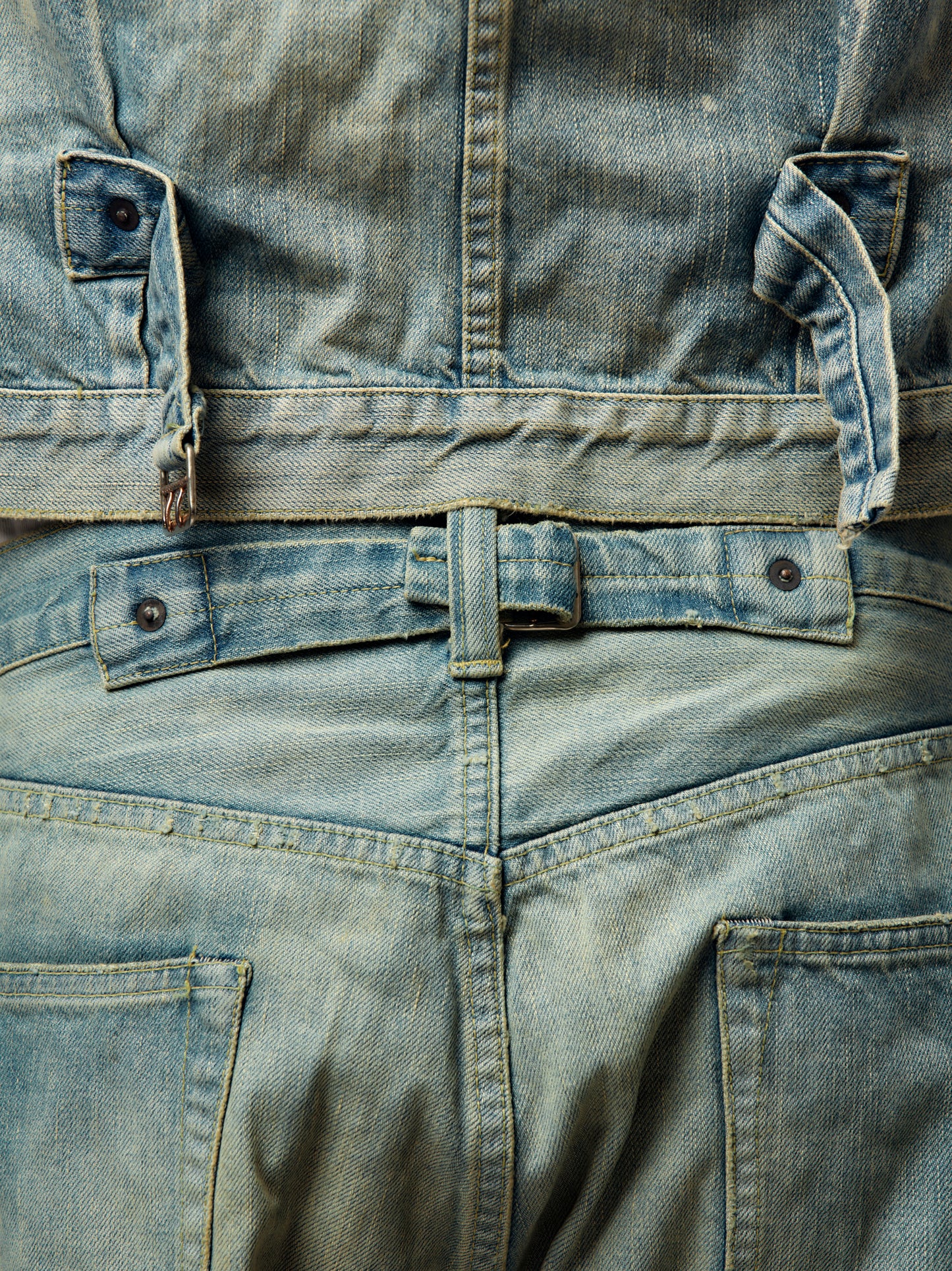 No.37 Washed Wide Denim Pants (BLEACH)