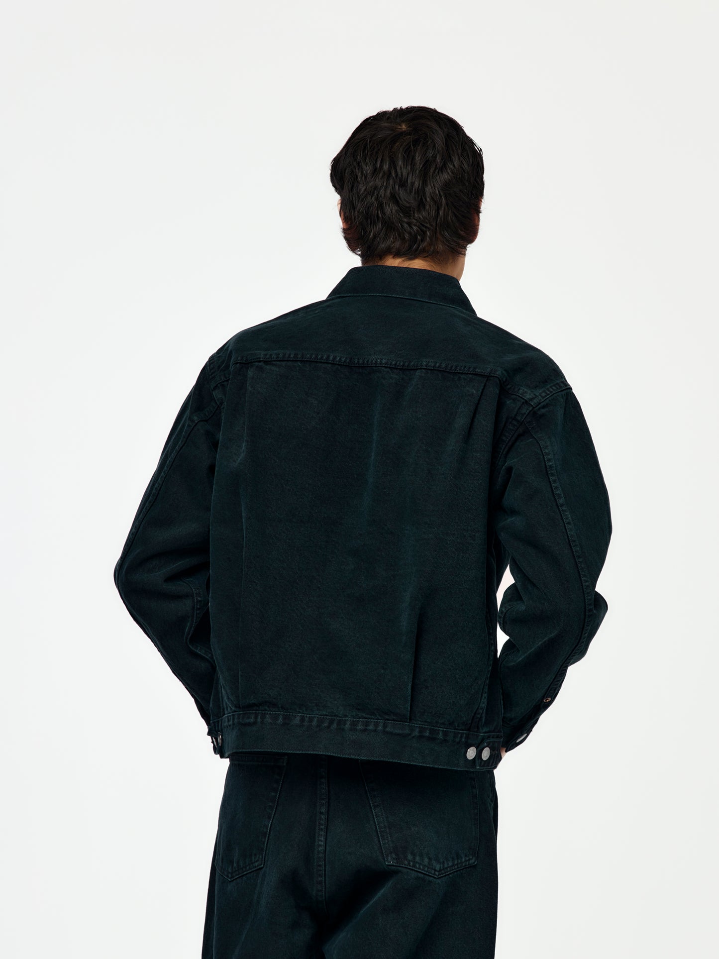 2nd Type Black Denim Jacket (Black)