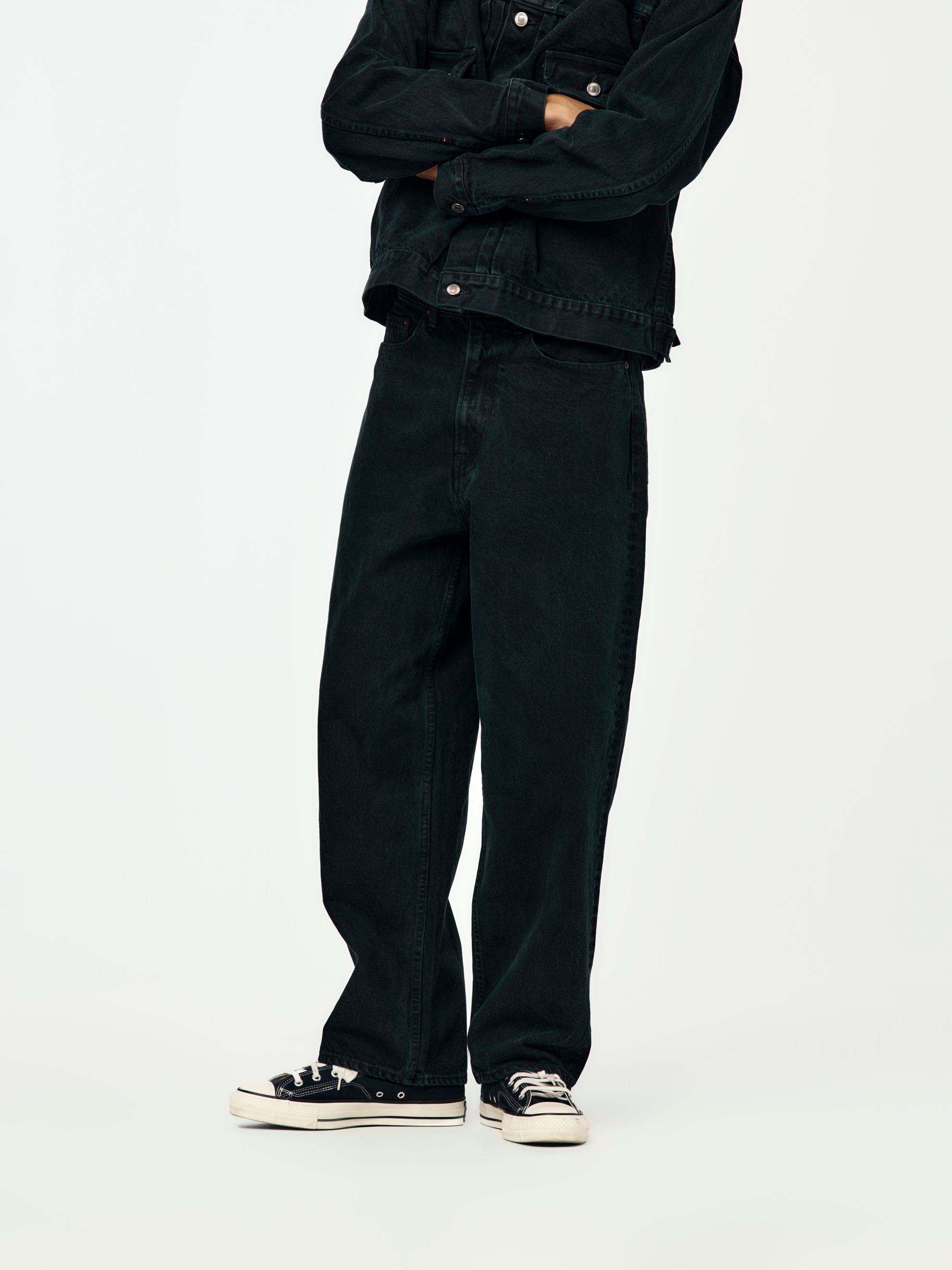 パンツ A.PRESSE / Black Washed Wide Denim Pants A.PRESSE / Black Washed Wide Denim Pants | twelve