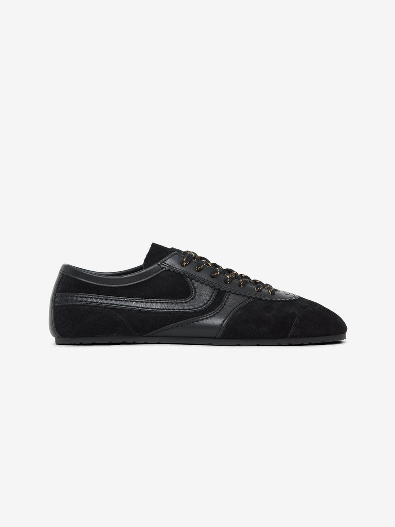 Calf Leather Sneakers (Black)