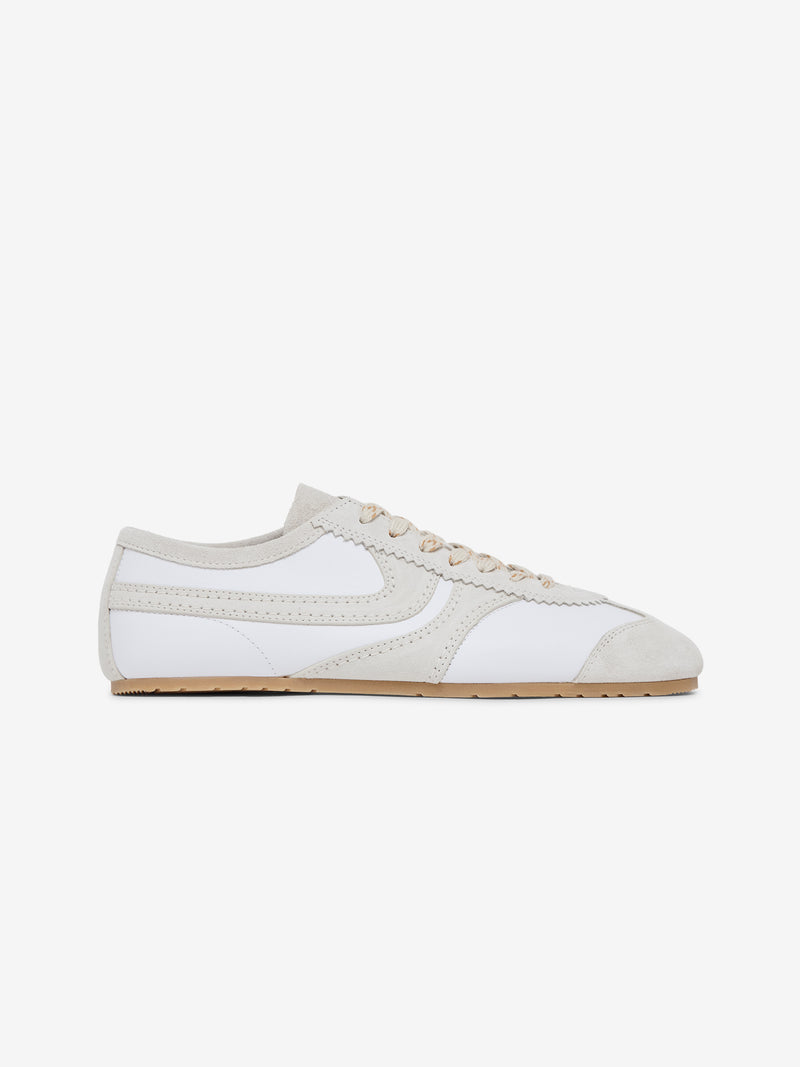 Calf Leather Sneakers (White)