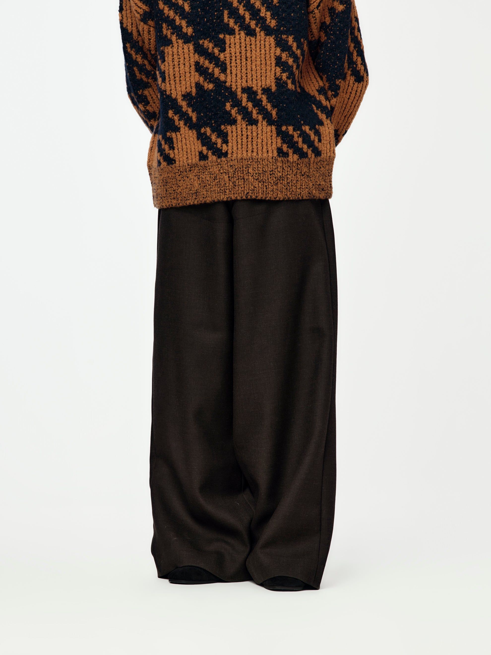 DRIES VAN NOTEN/花柄レギンス/size M/ブラック×ブラウン Dries Van Noten Pennines 2058 M.W. Pants (Dark Brown) - UNION LOS