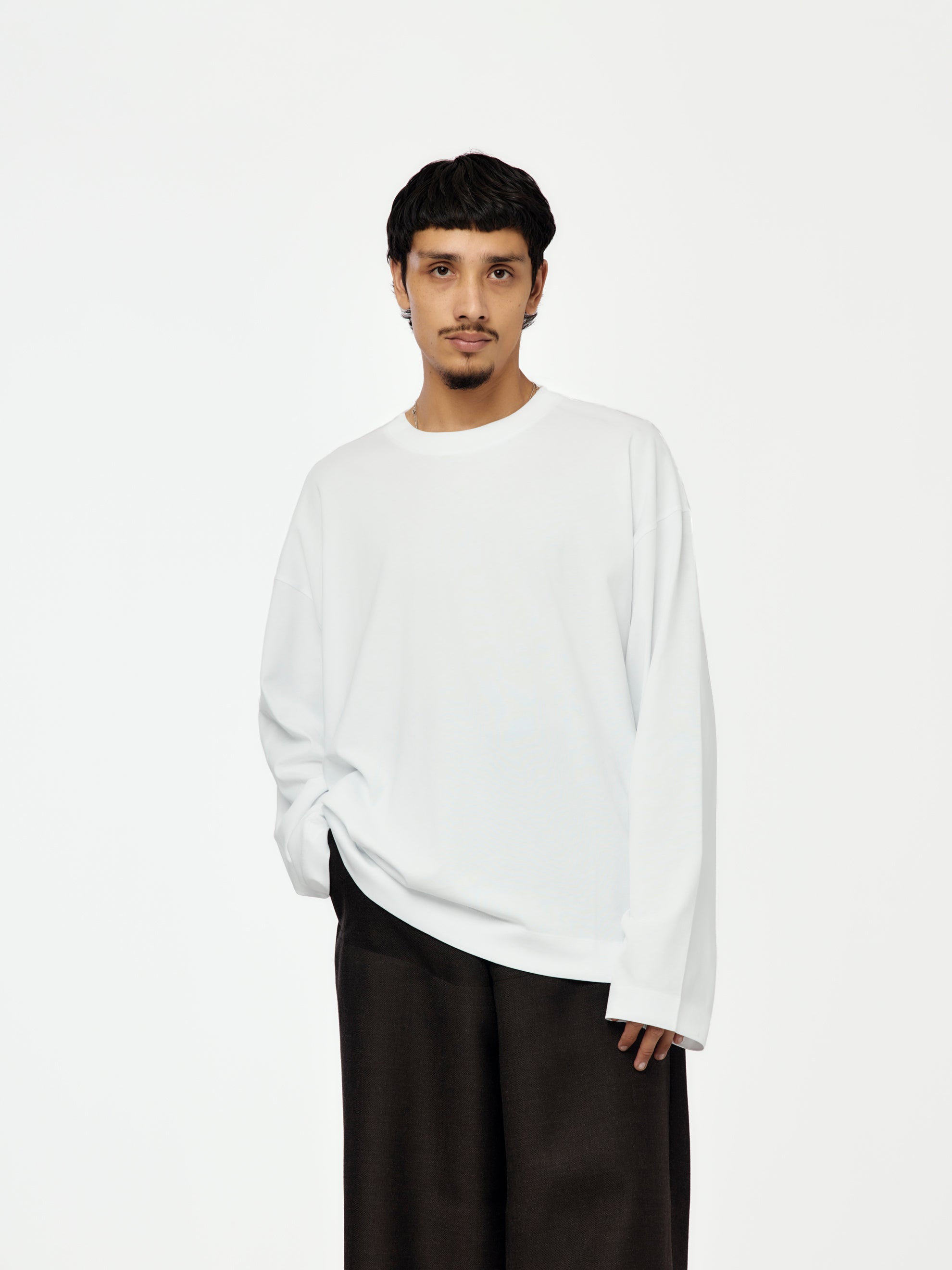 Dries Van Noten Hegland 2603 M.K. LS T-Shirt (White) - UNION Dries Van Noten Hegland 2603 M.K. LS T-Shirt (White) - UNION