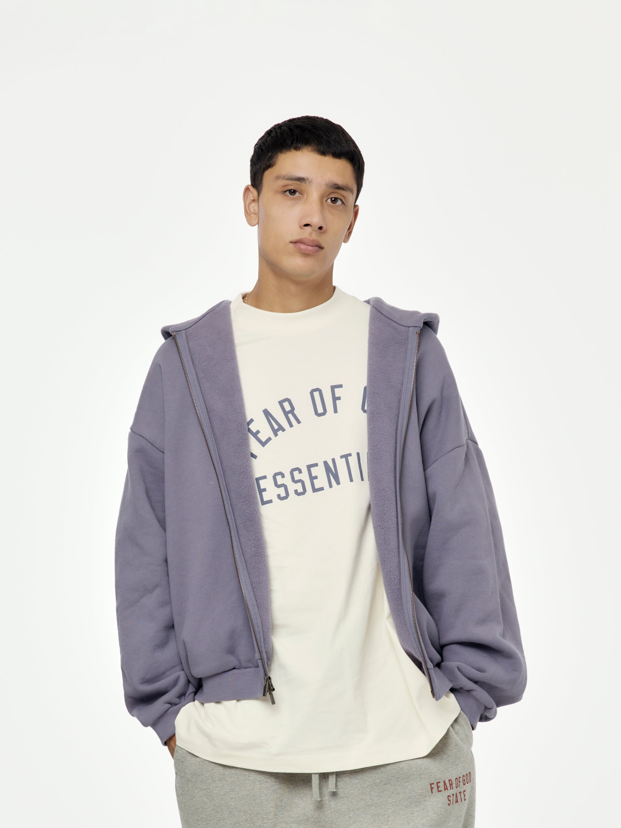 Heavy Fleece Fullzip Hoodie (Lavender)