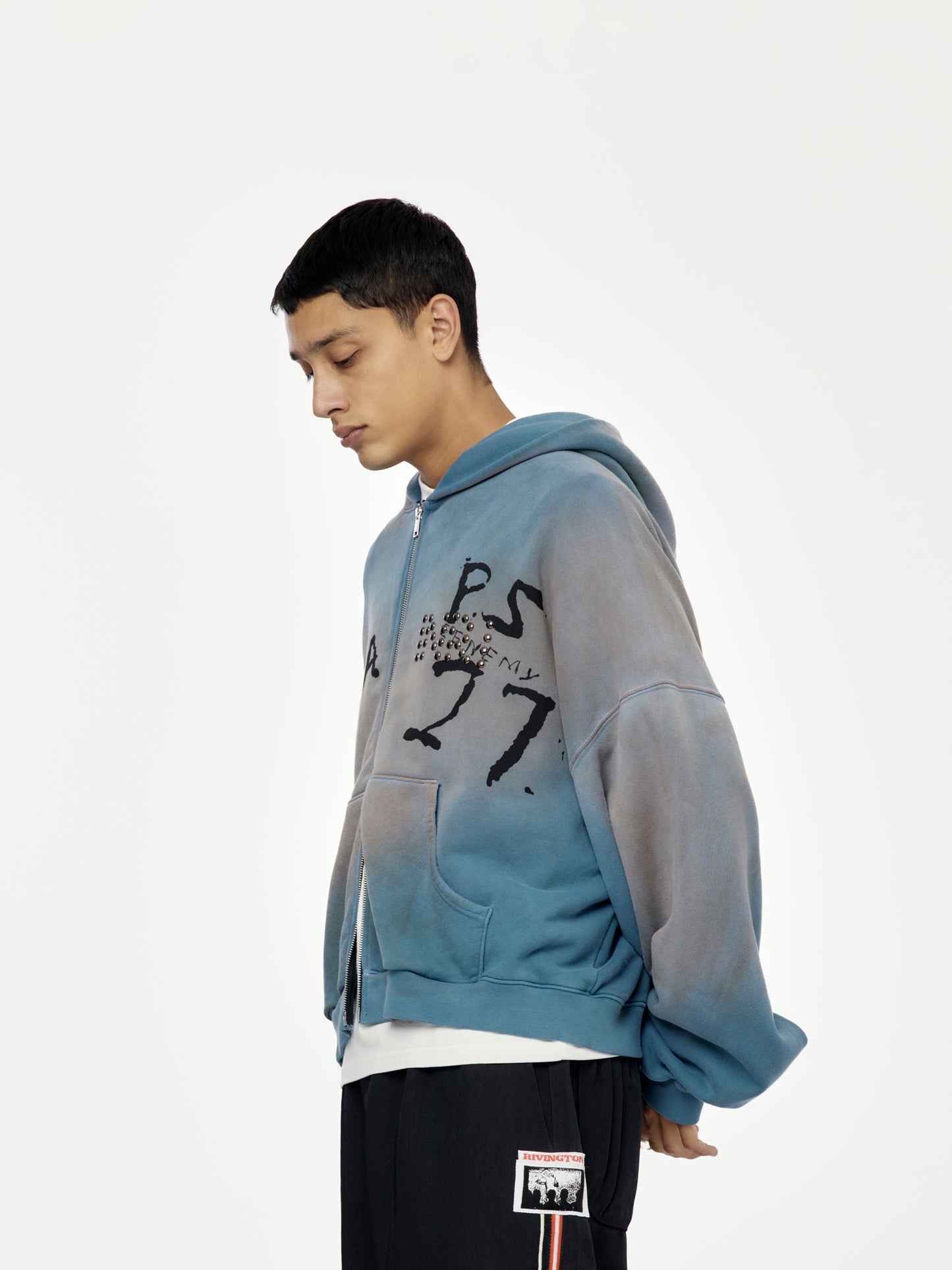 INRI ZIP HOODIE (Grail Blue)