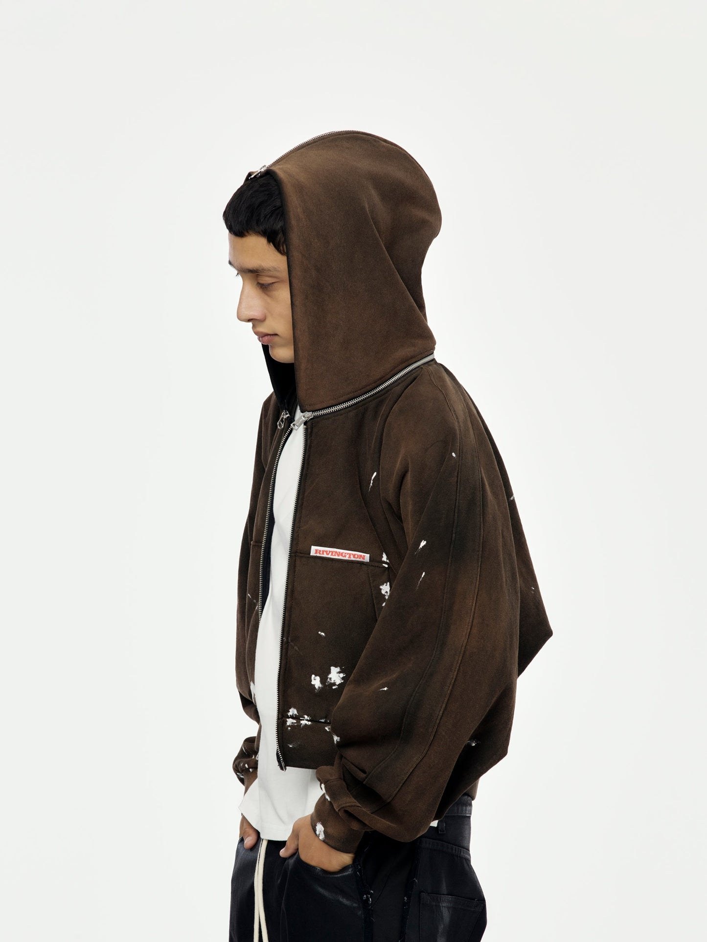 ROSE ZIP HOODIE (Welder Brown)