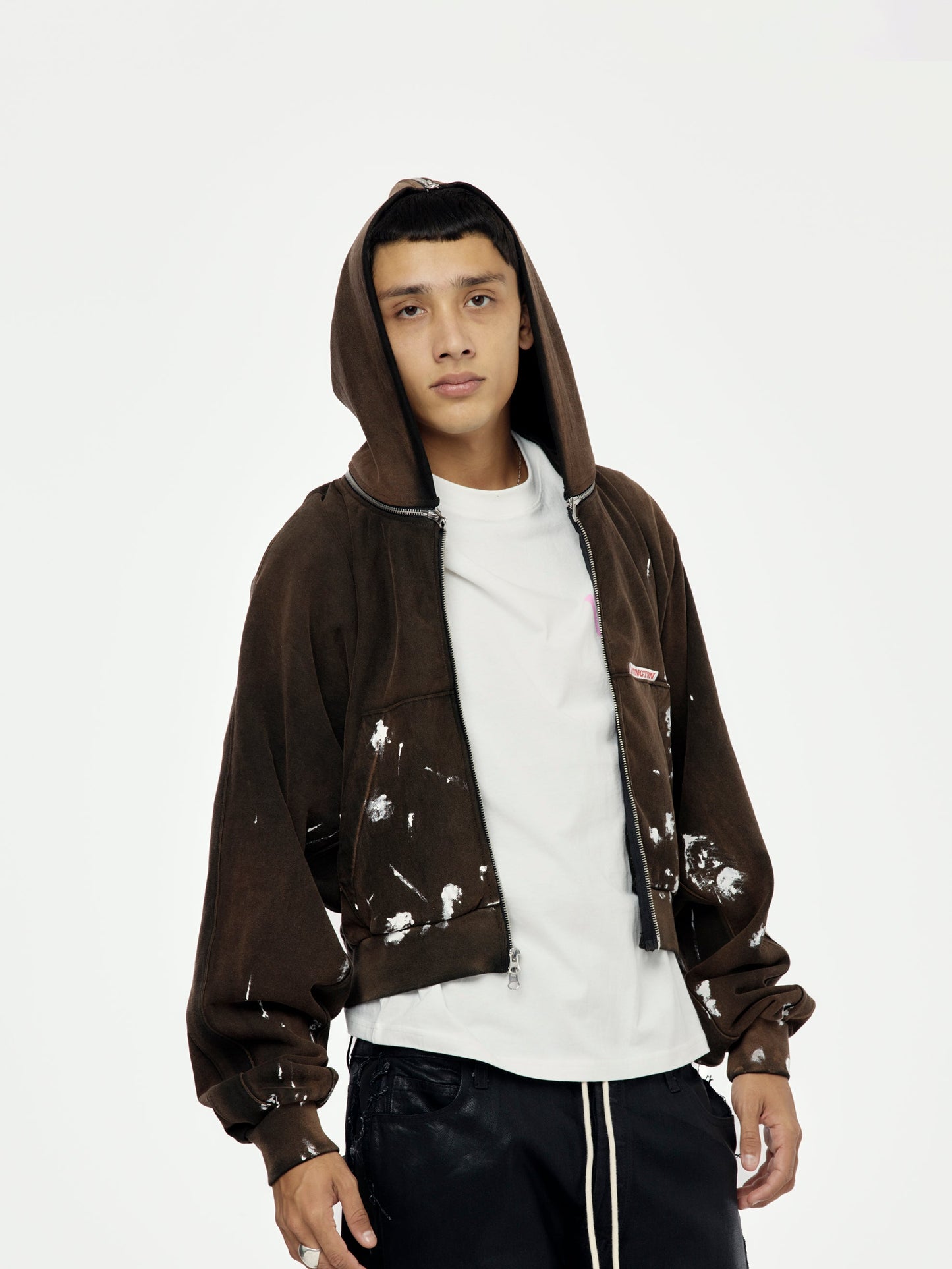 ROSE ZIP HOODIE (Welder Brown)