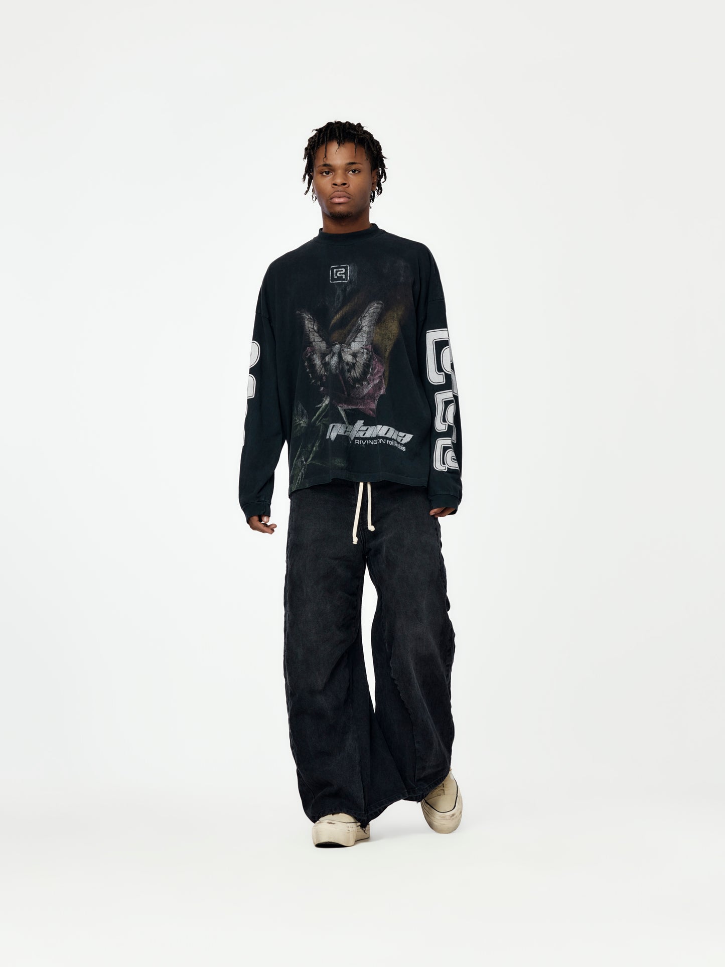 Metamoth Vintage LS Tee (Jet Black)