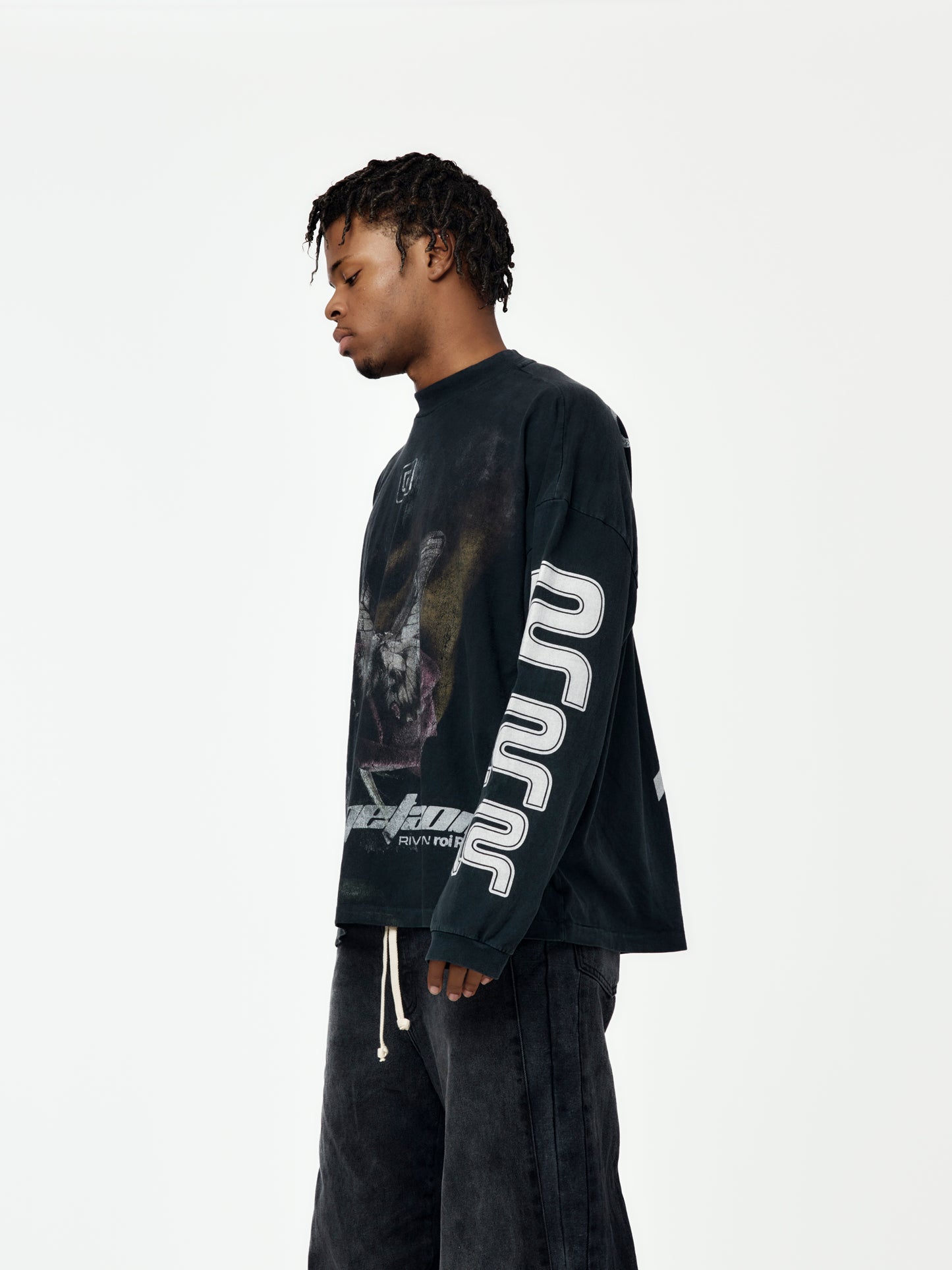 Metamoth Vintage LS Tee (Jet Black)