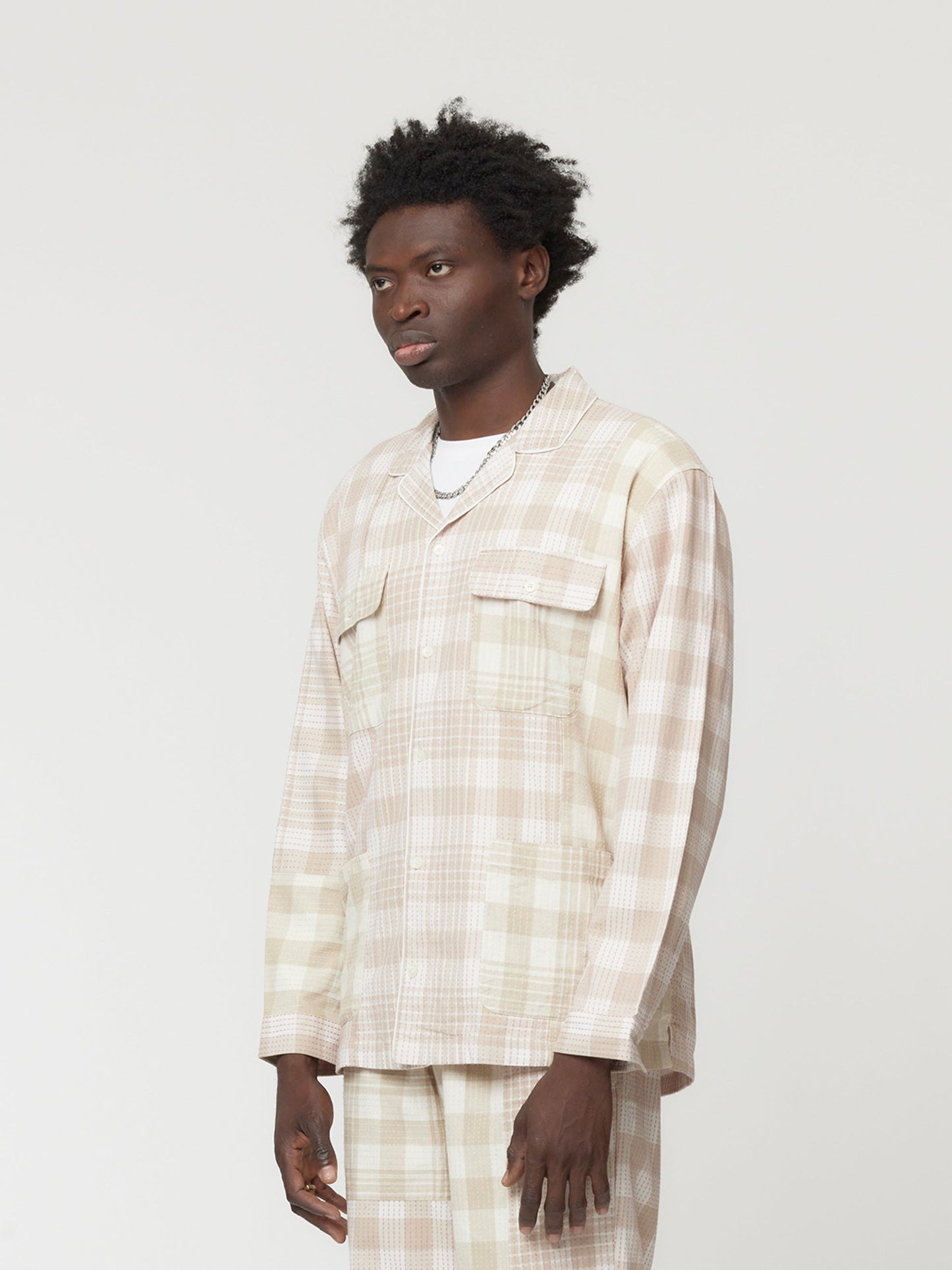 Union x J.Crew Pajama Shirt (Millo Sashiko/Gold)