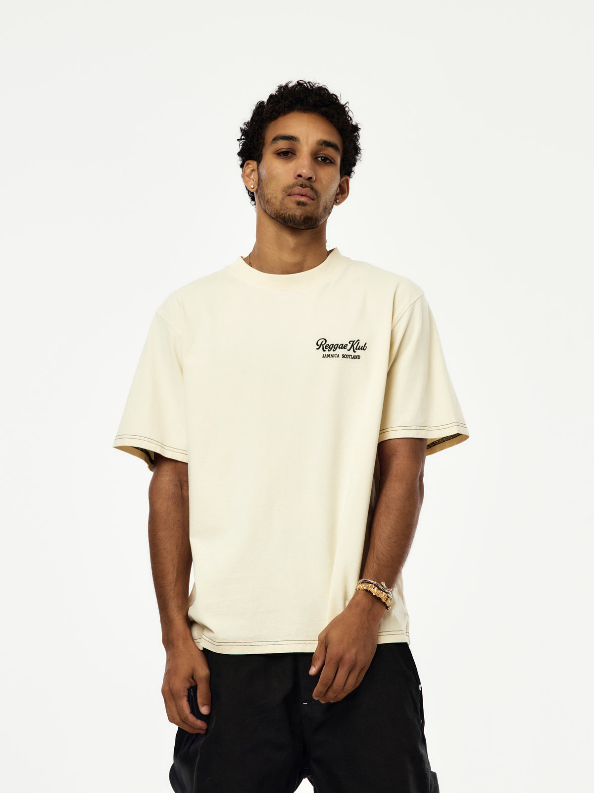 Nicholas Daley Lion Tee (Rice White)