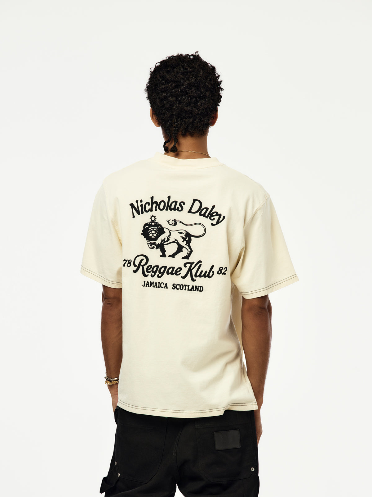 Nicholas Daley Lion Tee (Rice White)