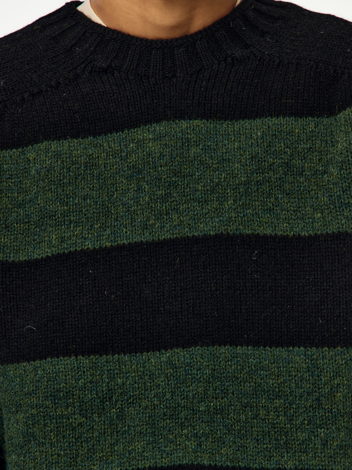 Nicholas Daley Striped Jumper (Black/Green)