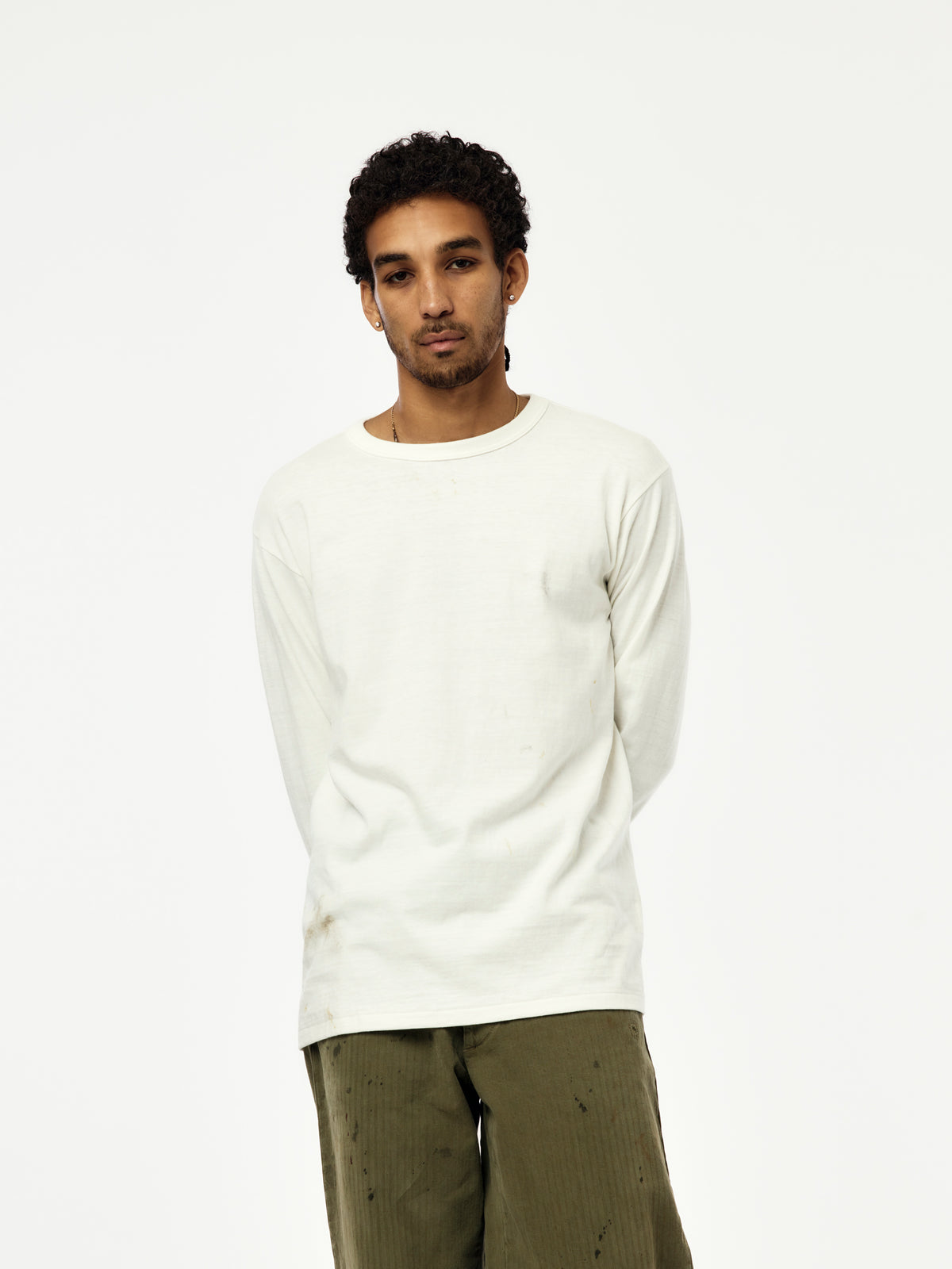 Weathered 88/12 LS Tee (White)