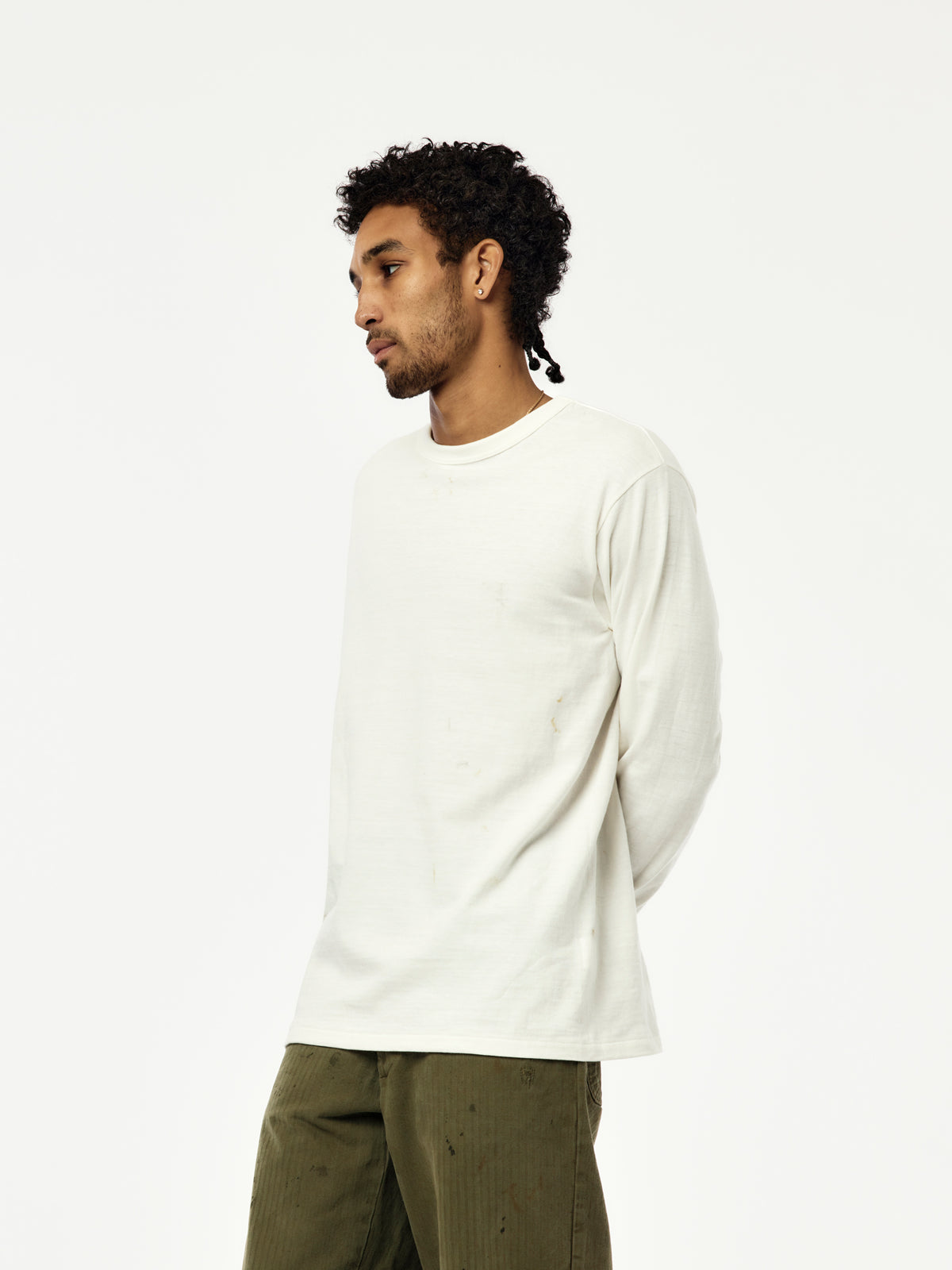 Weathered 88/12 LS Tee (White)