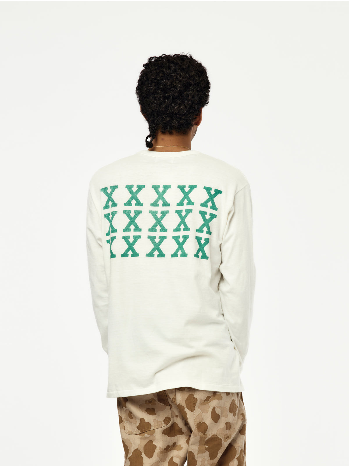 Weathered 88/12 LS Graphic Tee (White)