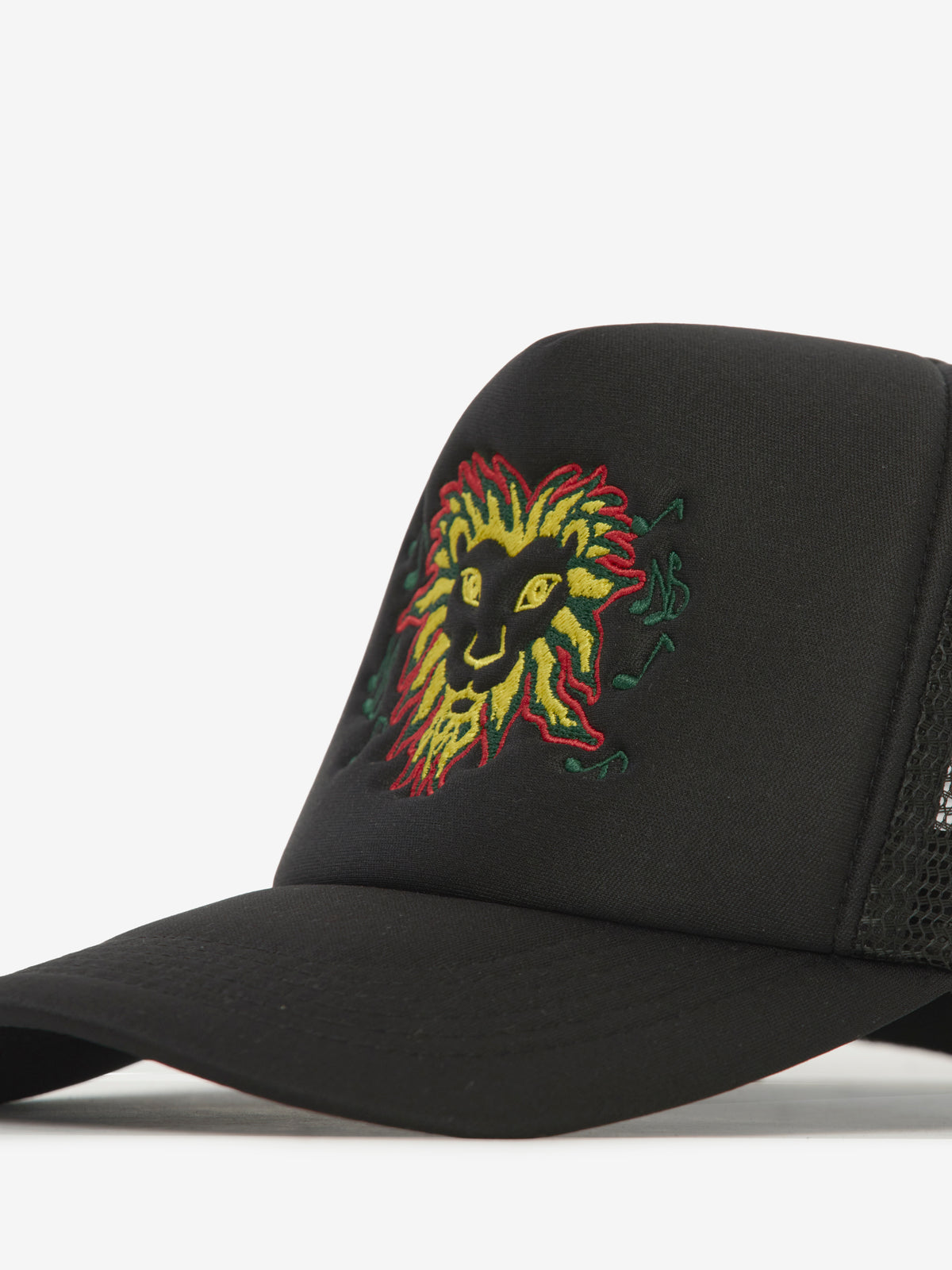 Nicholas Daley Lion Head Trucker Hat (Black)