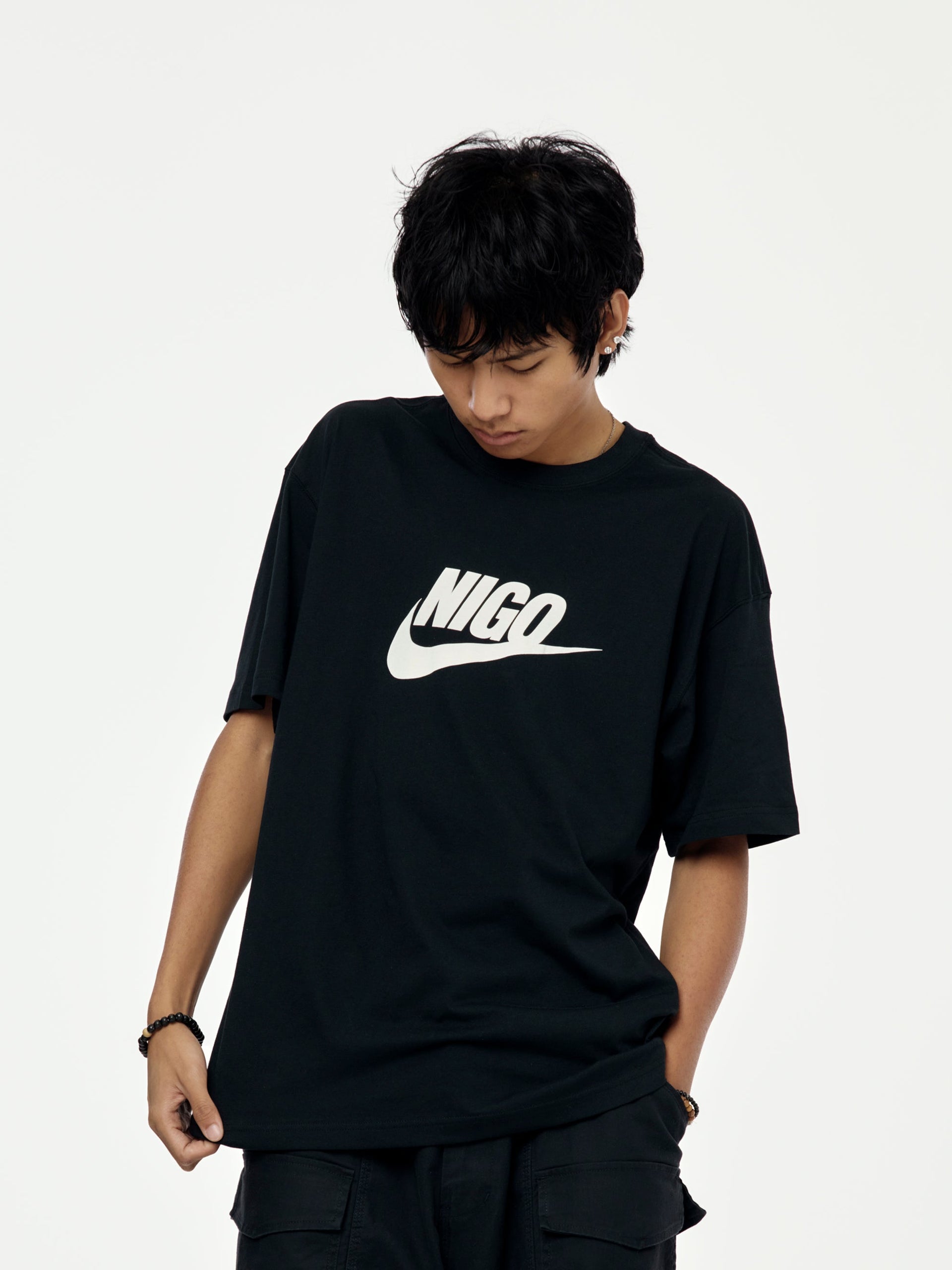 Nike M NRG NIGO SS TEE (BLACK/WHITE) - UNION LOS ANGELES