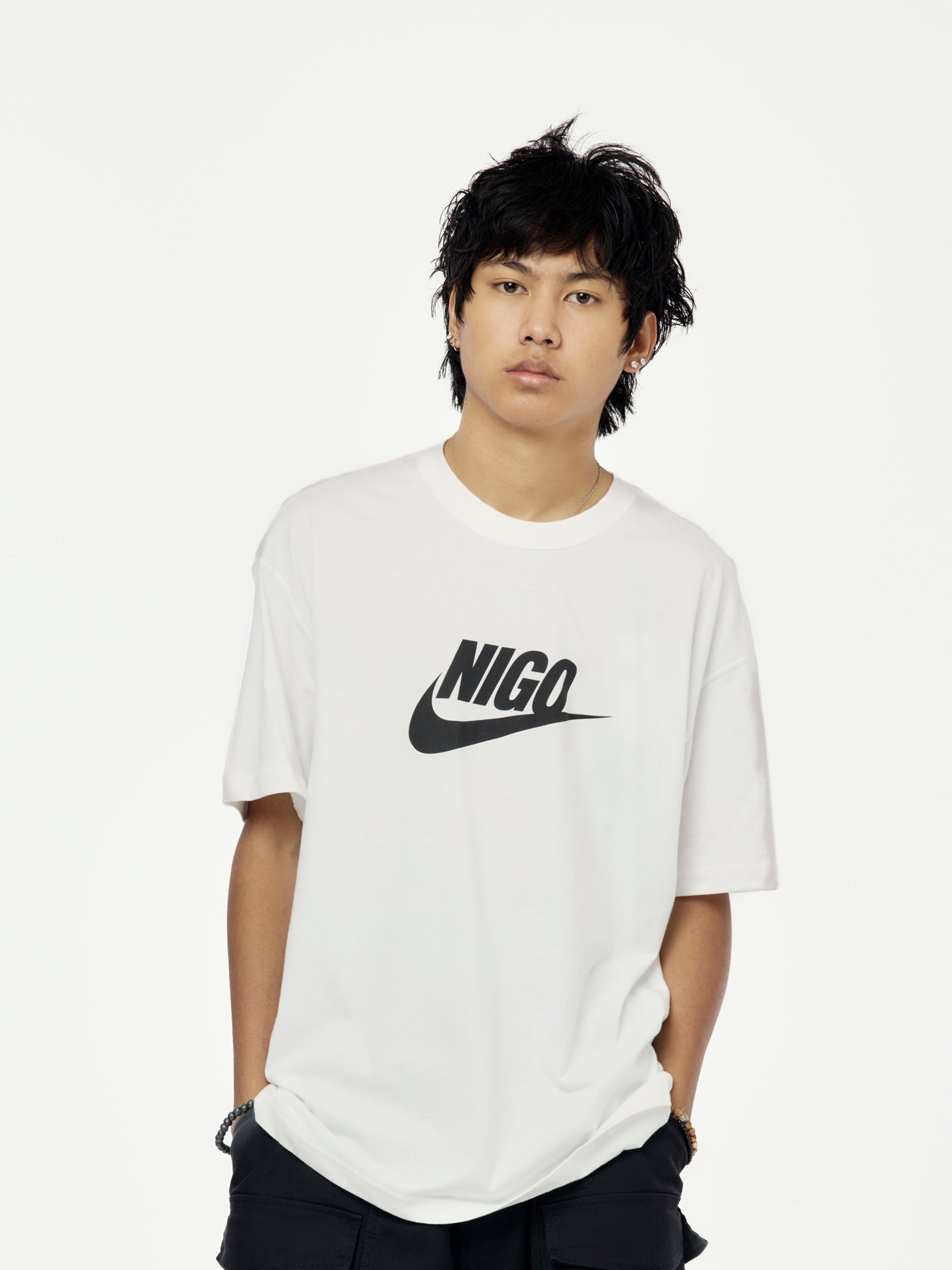 Nike M NRG NIGO SS TEE (WHITE/BLACK) - UNION LOS ANGELES