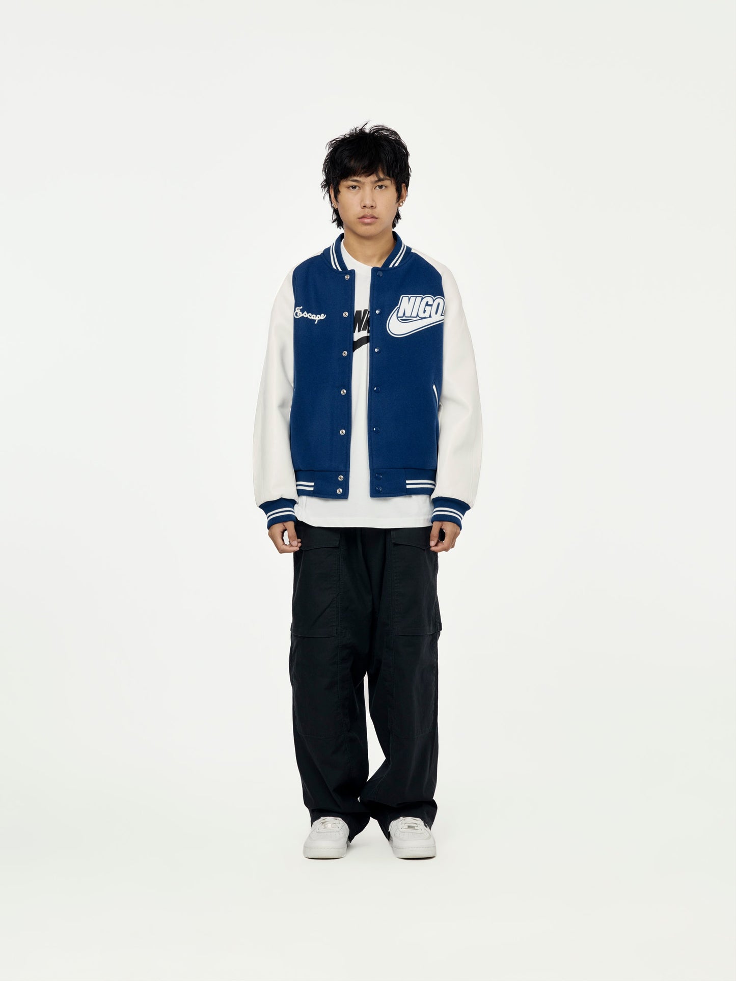 M NRG NIGO VRSTY JKT (BLUE VOID/WHITE/WHITE)