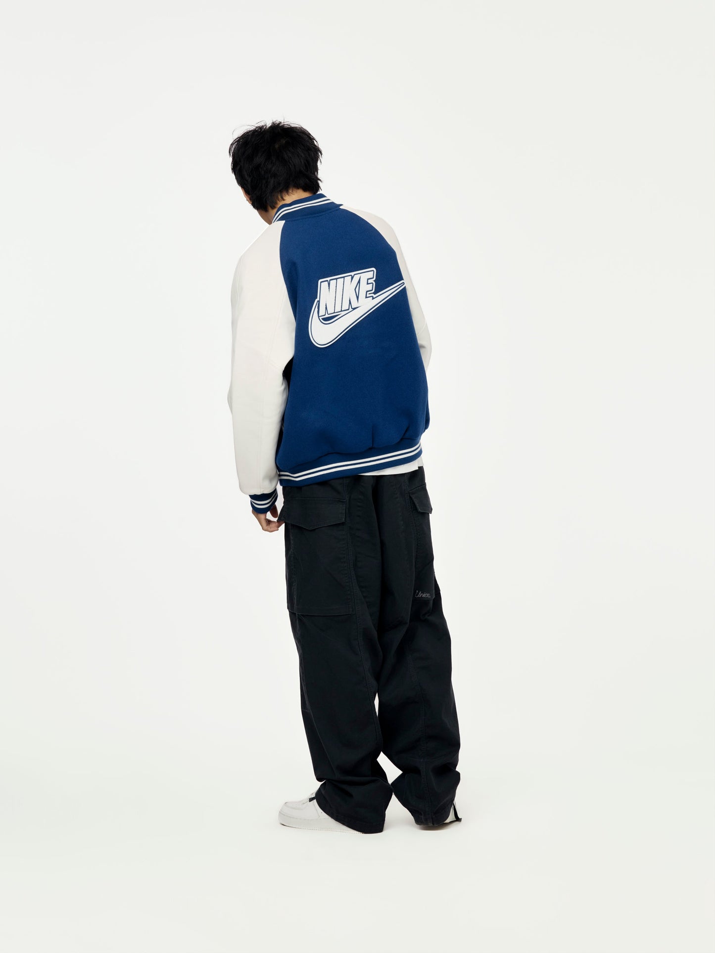 M NRG NIGO VRSTY JKT (BLUE VOID/WHITE/WHITE)