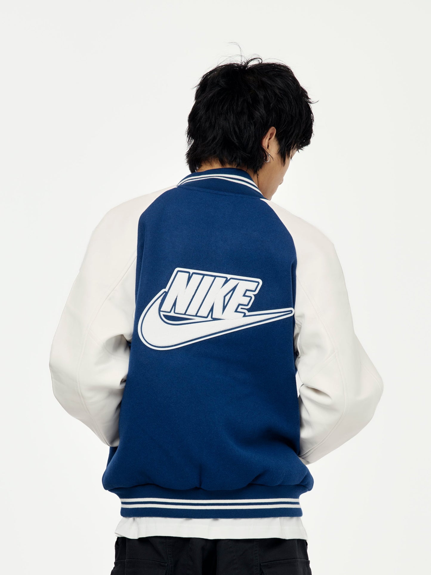 M NRG NIGO VRSTY JKT (BLUE VOID/WHITE/WHITE)