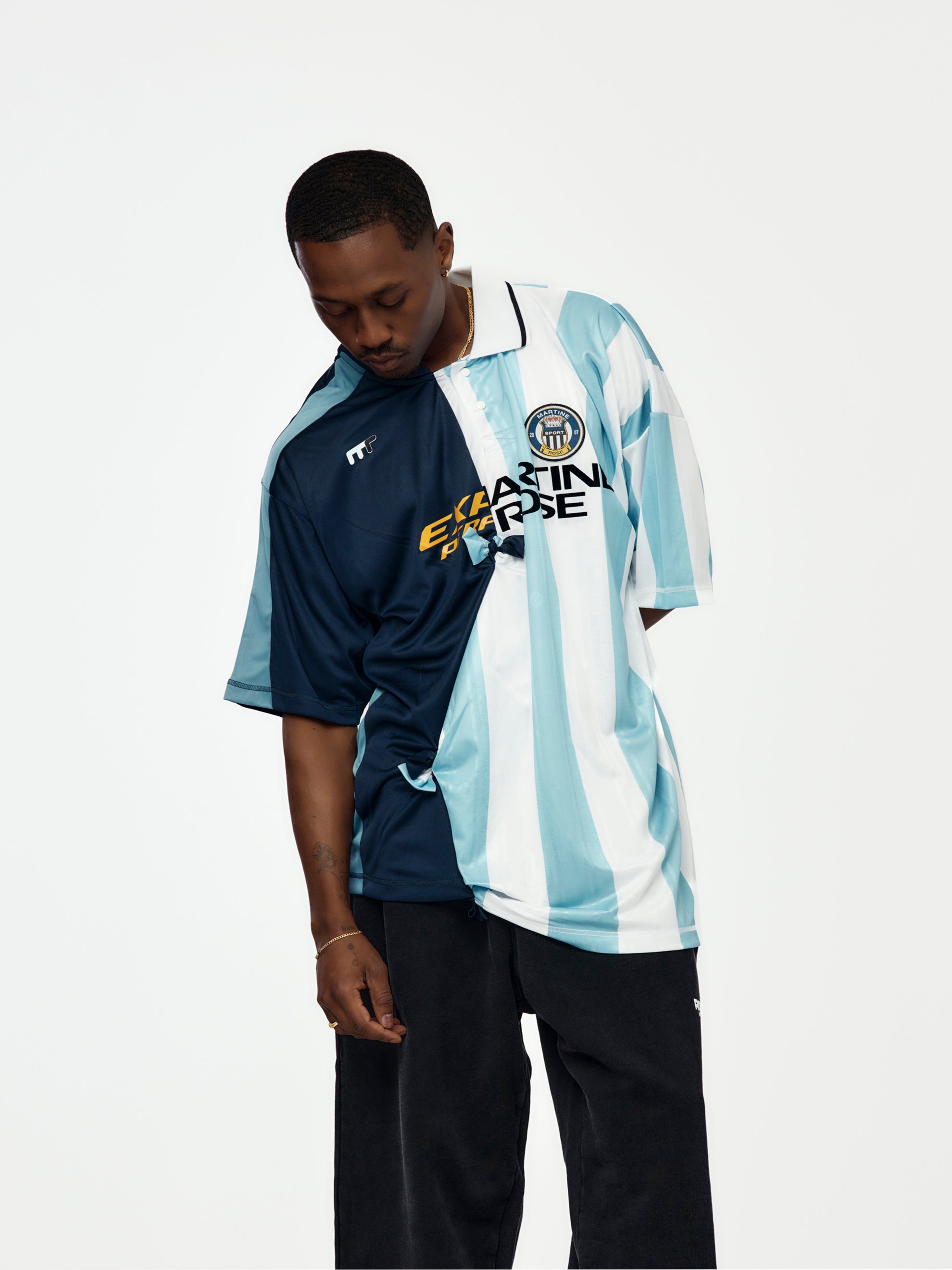 Martine Rose Collage Football Top (Blue) - UNION LOS ANGELES